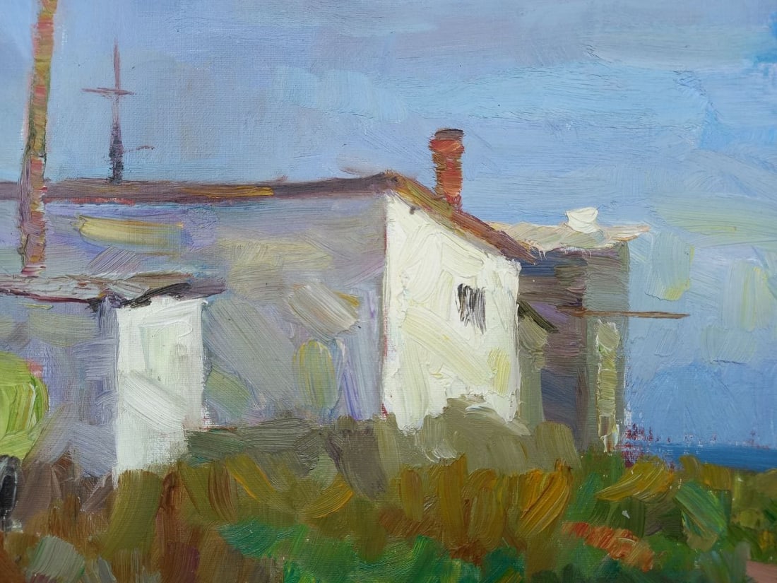 Oil painting Fisherman's house Alex Ditriev - 8