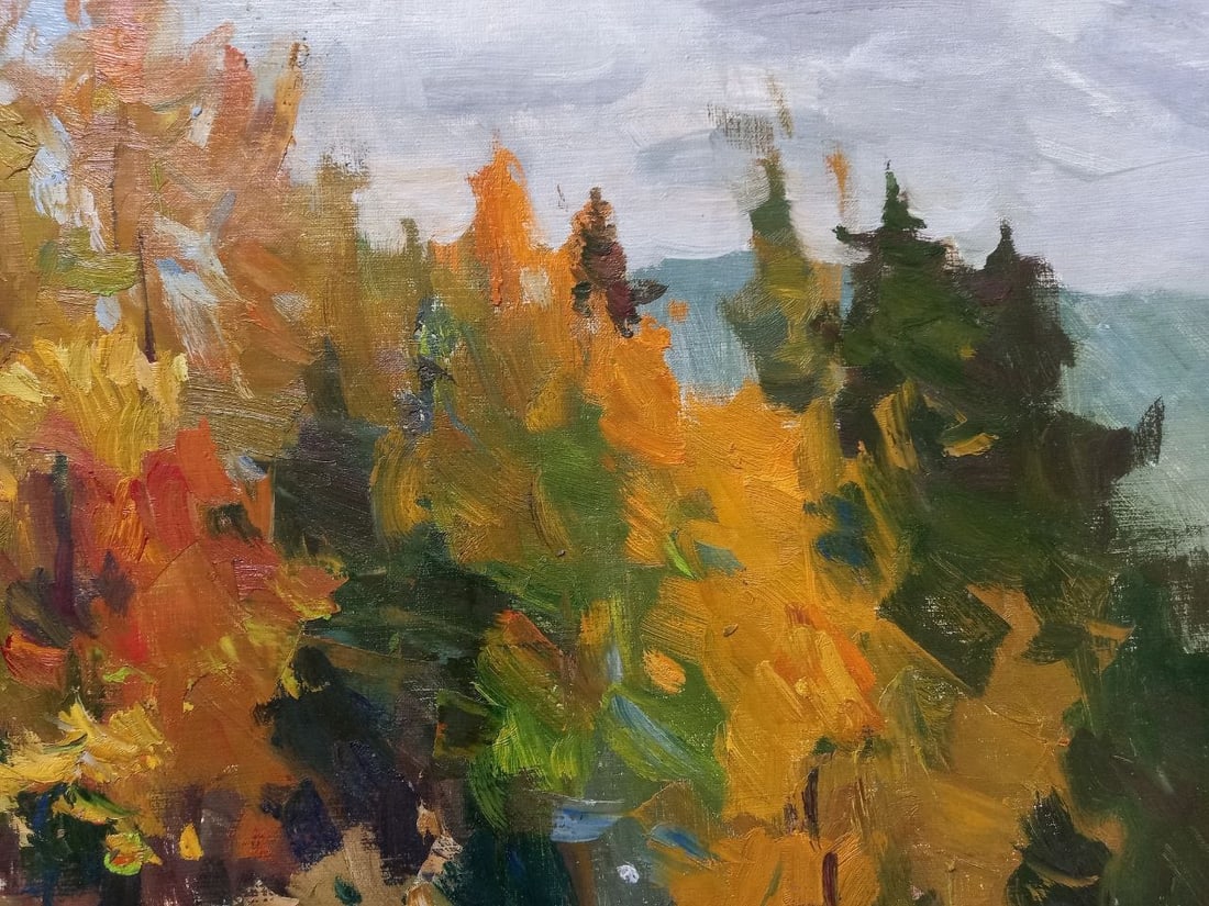 Oil painting Autumn in the Carpathians Alex Ditriev - 3