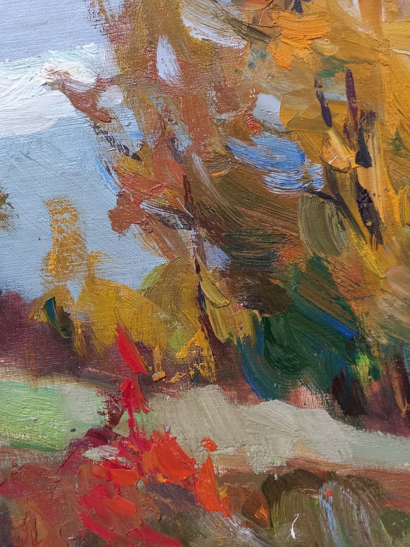 Oil painting Autumn in the Carpathians Alex Ditriev - 6