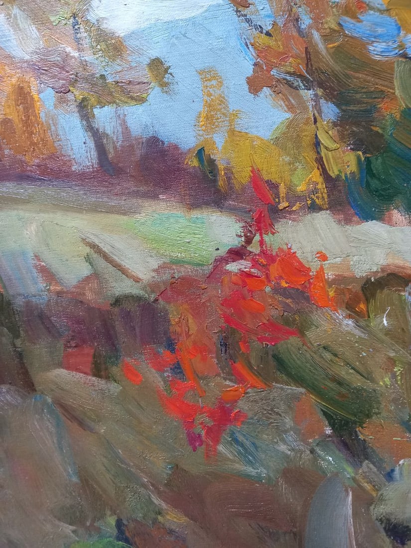 Oil painting Autumn in the Carpathians Alex Ditriev - 7