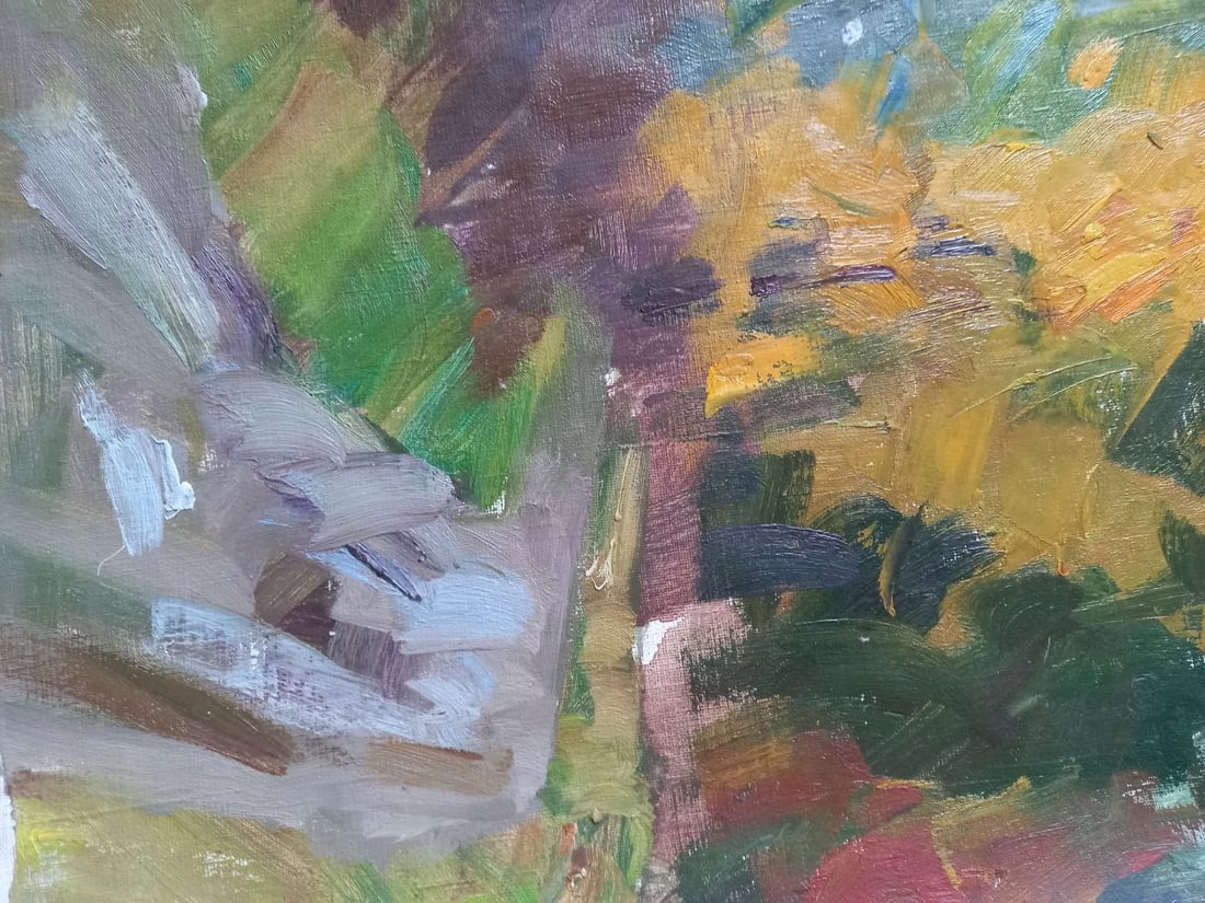 Oil painting Autumn in the Carpathians Alex Ditriev - 8