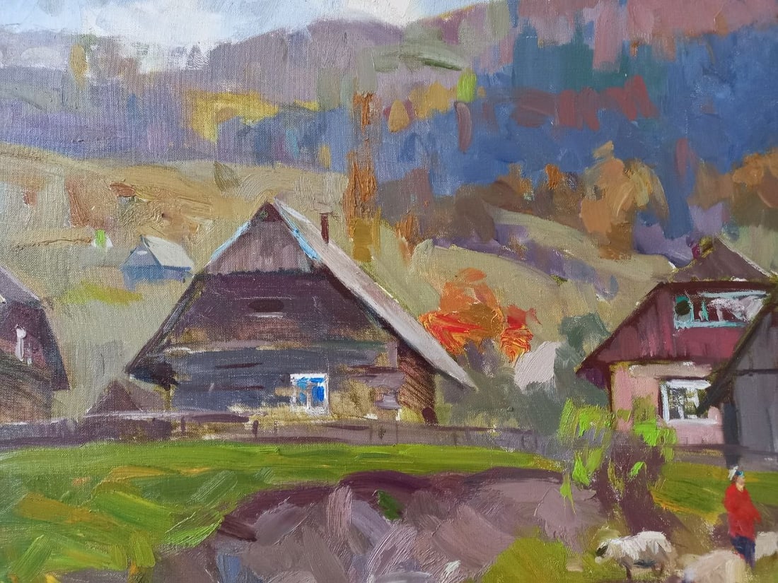 Oil painting Synevyr meadow Alex Ditriev - 3