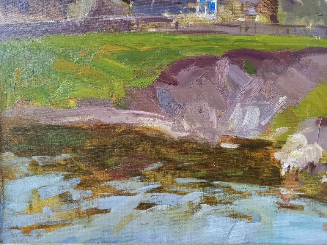 Oil painting Synevyr meadow Alex Ditriev - 4