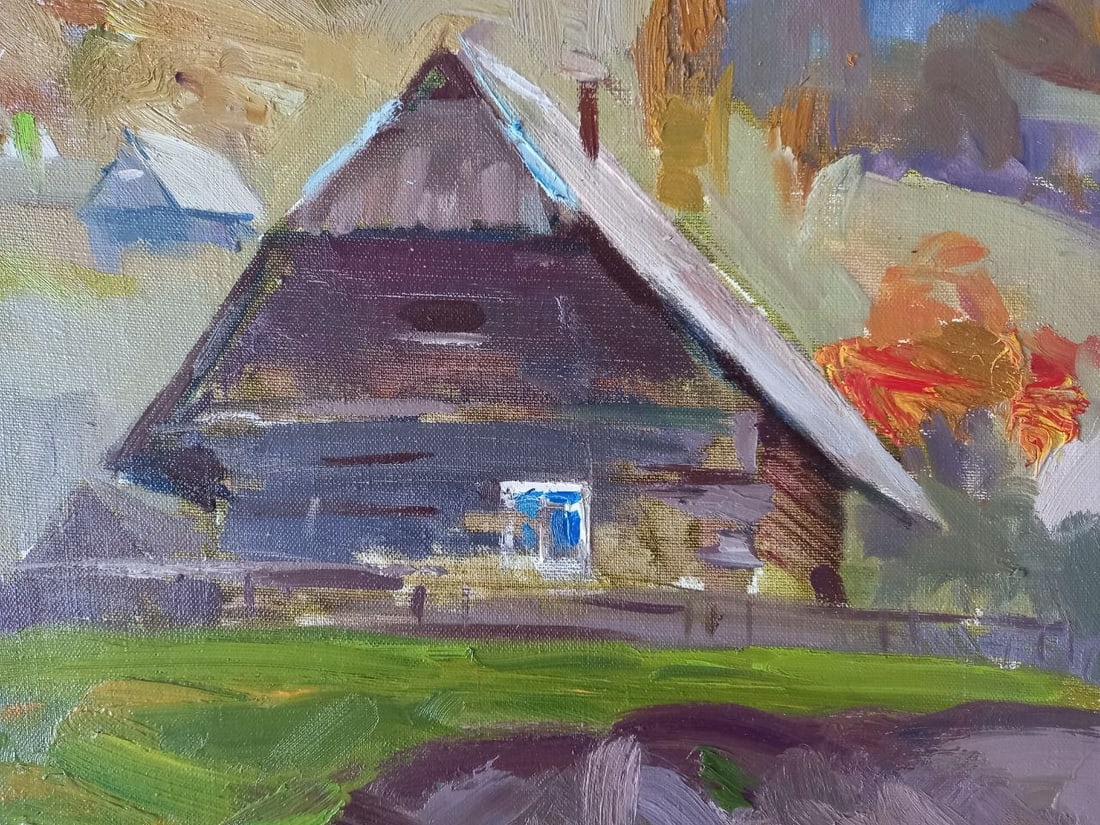 Oil painting Synevyr meadow Alex Ditriev - 5