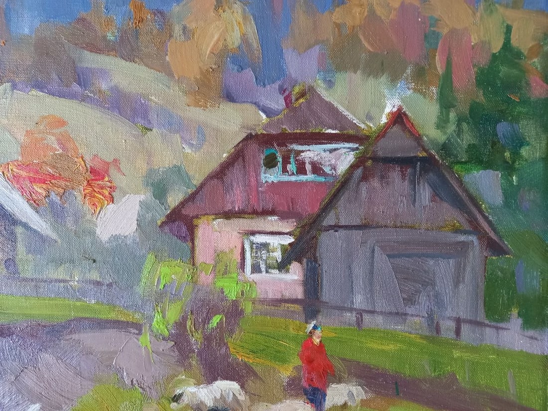 Oil painting Synevyr meadow Alex Ditriev - 6