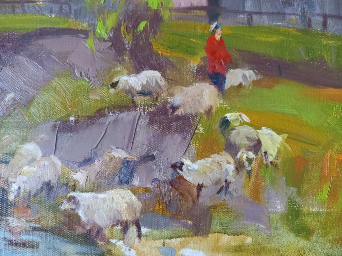 Oil painting Synevyr meadow Alex Ditriev - 8