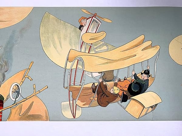 Sky Madness #1 - Art By Fernand Fernel (1910) 10.625x34.5 French Advertising Poster LB - 4