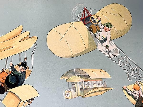 Sky Madness #1 - Art By Fernand Fernel (1910) 10.625x34.5 French Advertising Poster LB - 6