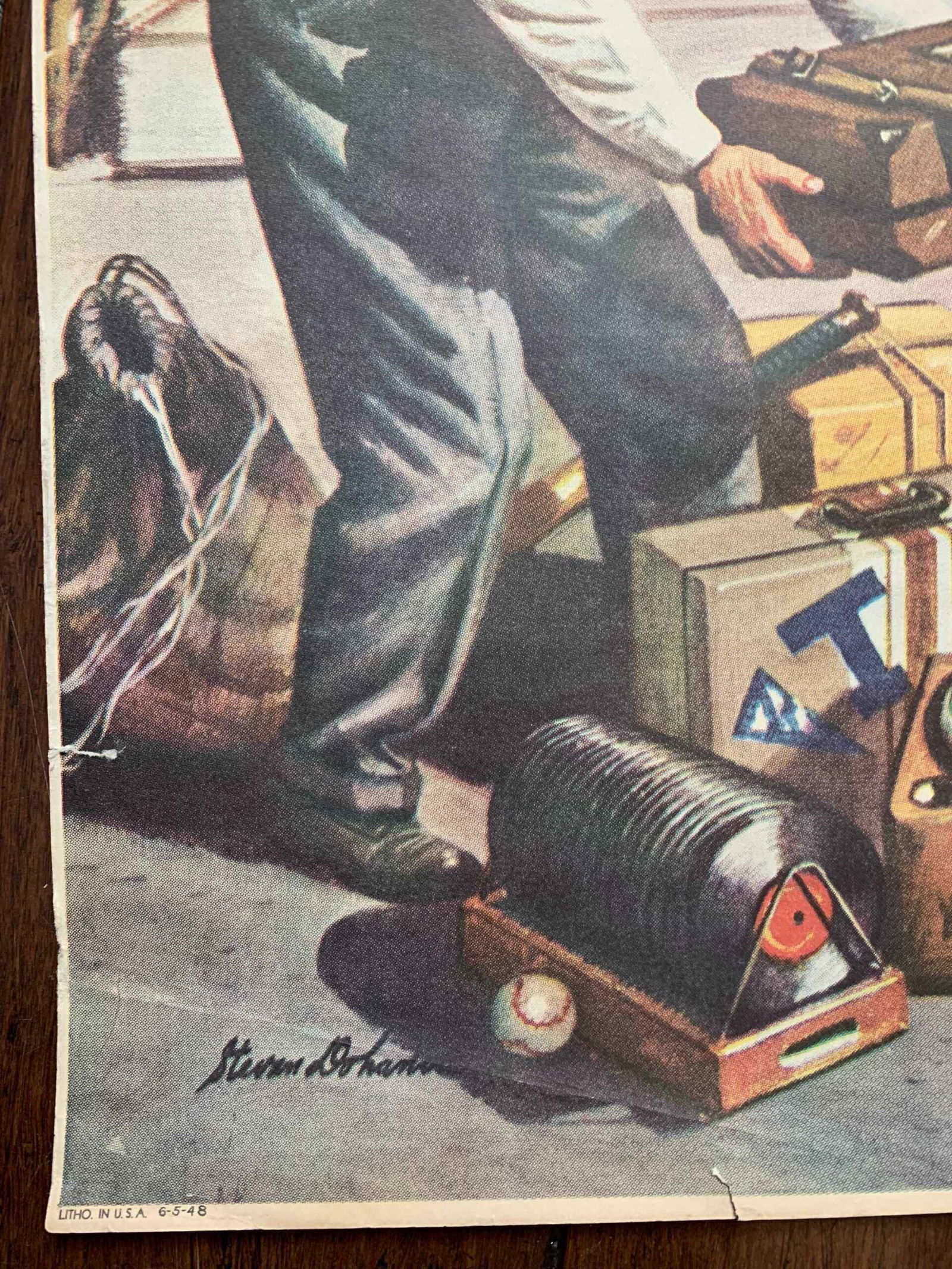 22x28 1948 Newstand Poster Saturday Evening Post - Art By Stevan Dohanos returning Home From College - 3