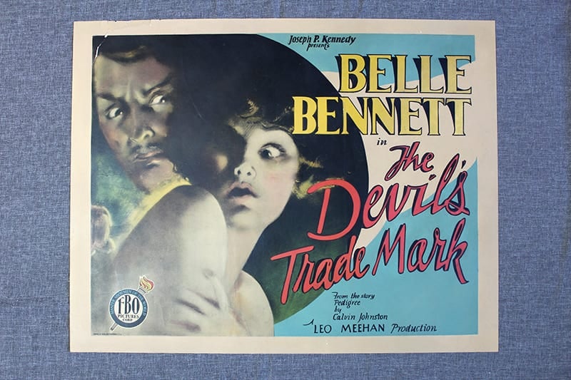 The Devil's Trade Mark (1928) US Half Sheet Movie Poster: The Devil's Trade Mark (1928) US Half Sheet Movie Poster Please refer to the attached photos to determine the condition of this original vintage item. Note: LB means Linen Backed. Ready for you to