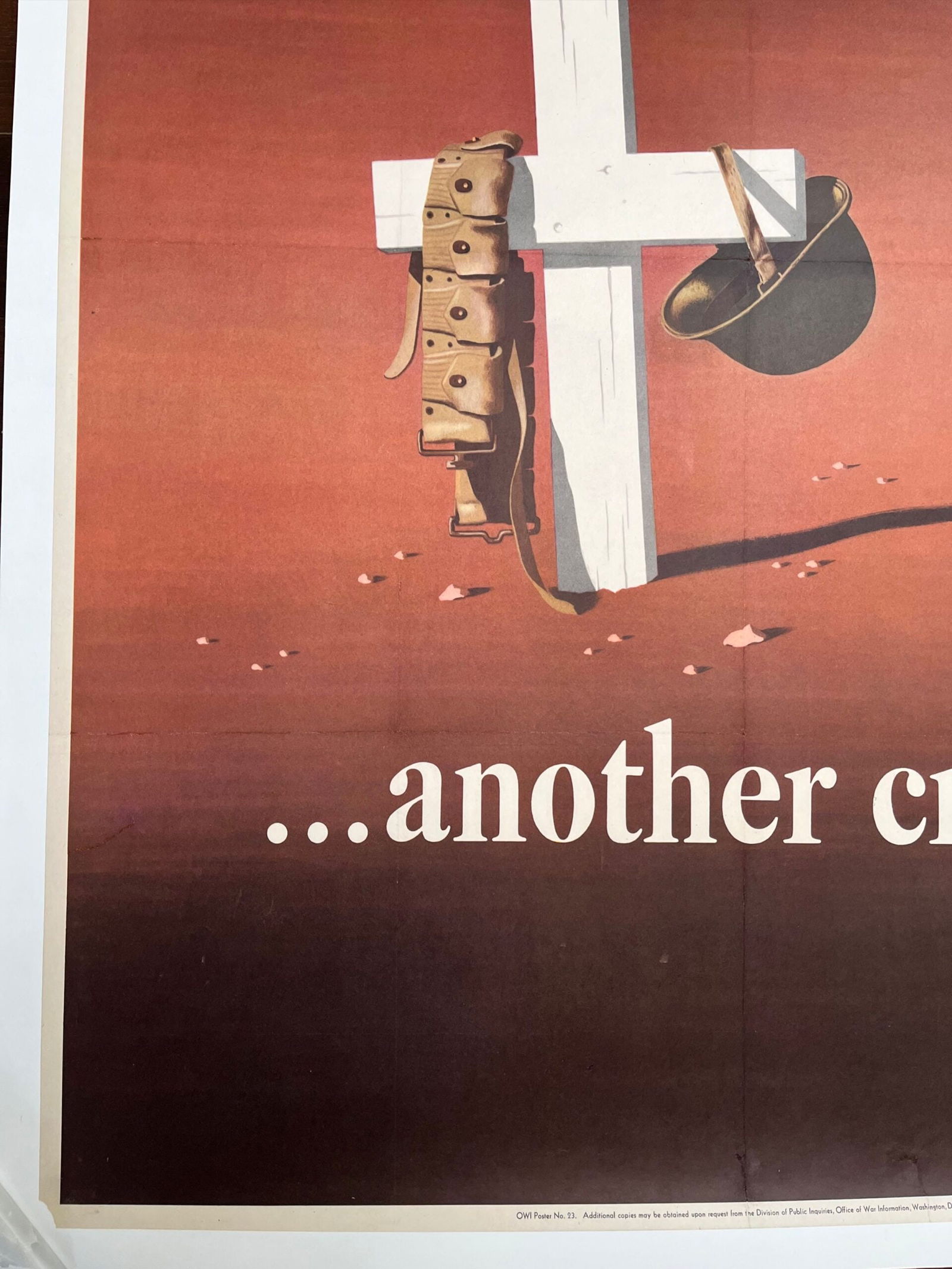 A Careless Word...Another Cross (1943) WWII LB Poster - J. Atherton Art - 3