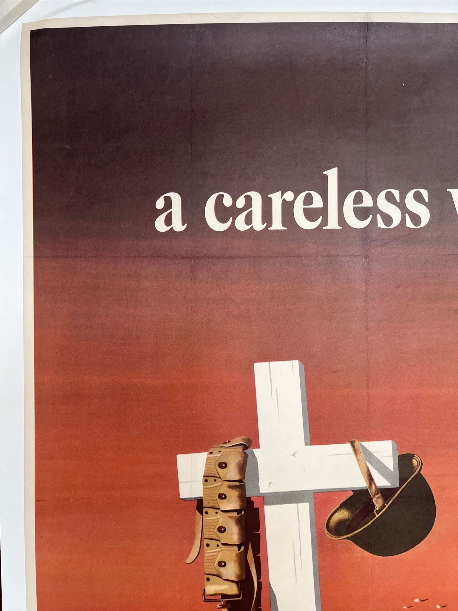 A Careless Word...Another Cross (1943) WWII LB Poster - J. Atherton Art - 6