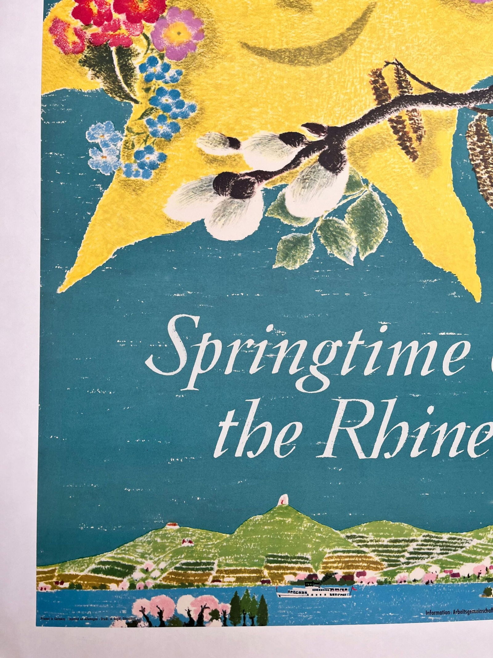 Springtime In The Rhine (1965) German Travel Poster LB - 4