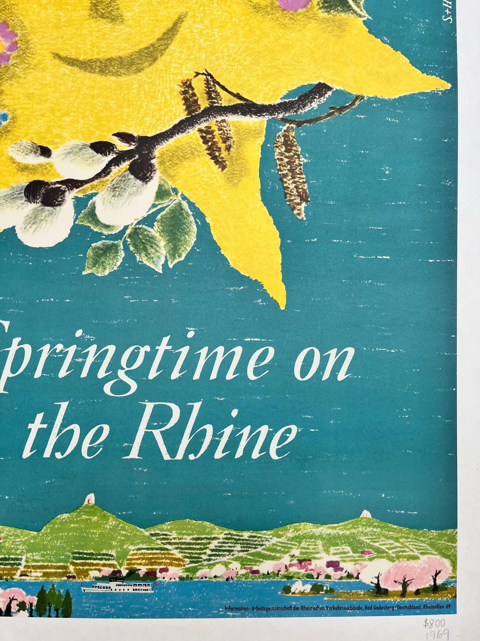 Springtime In The Rhine (1965) German Travel Poster LB - 5