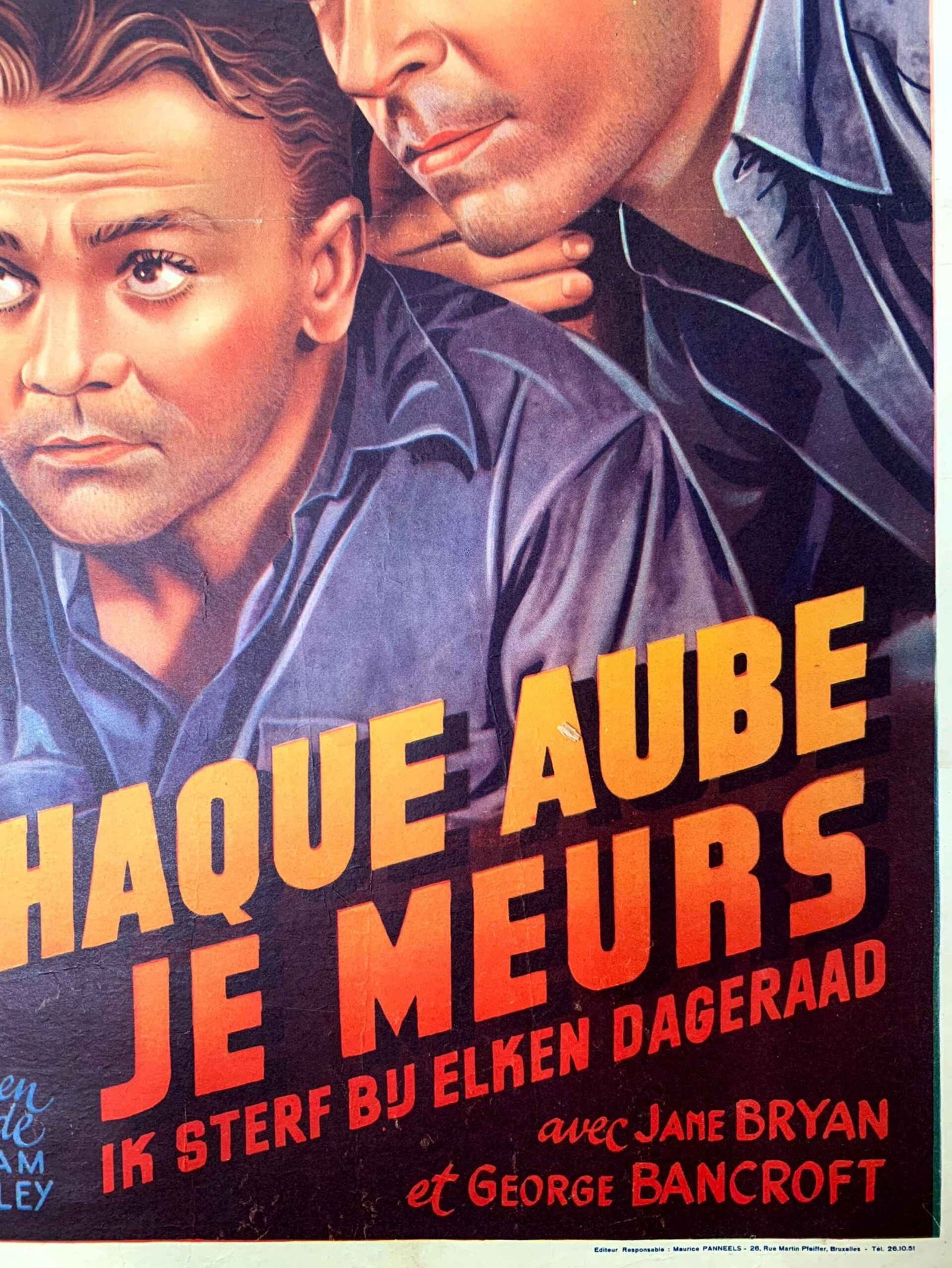 Each Dawn I Die - Cagney (1939) Belgian Movie Poster LB - 6