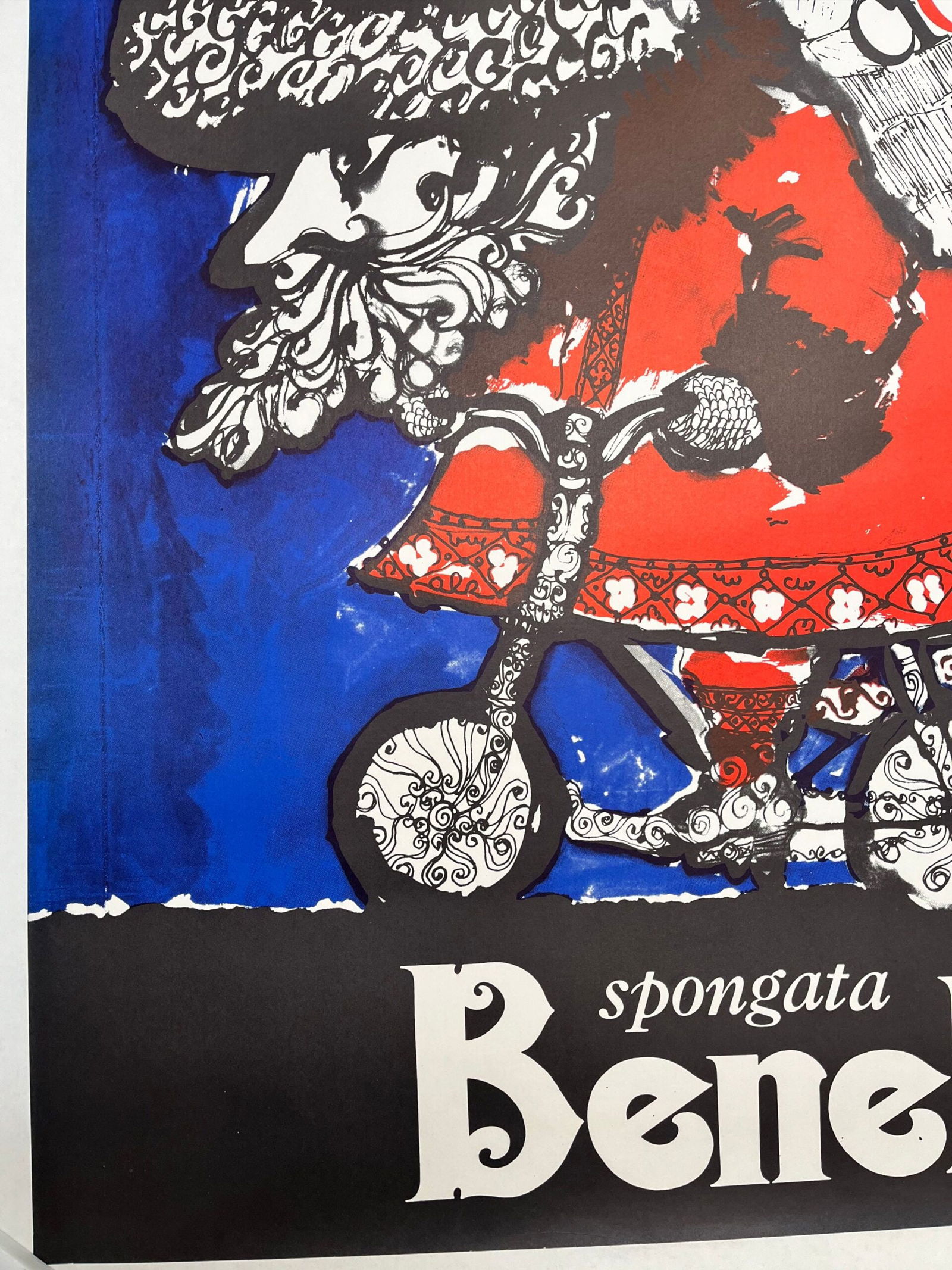 Spongato Benelli (1983) 38"x55" Italian Advertising Poster LB - 3