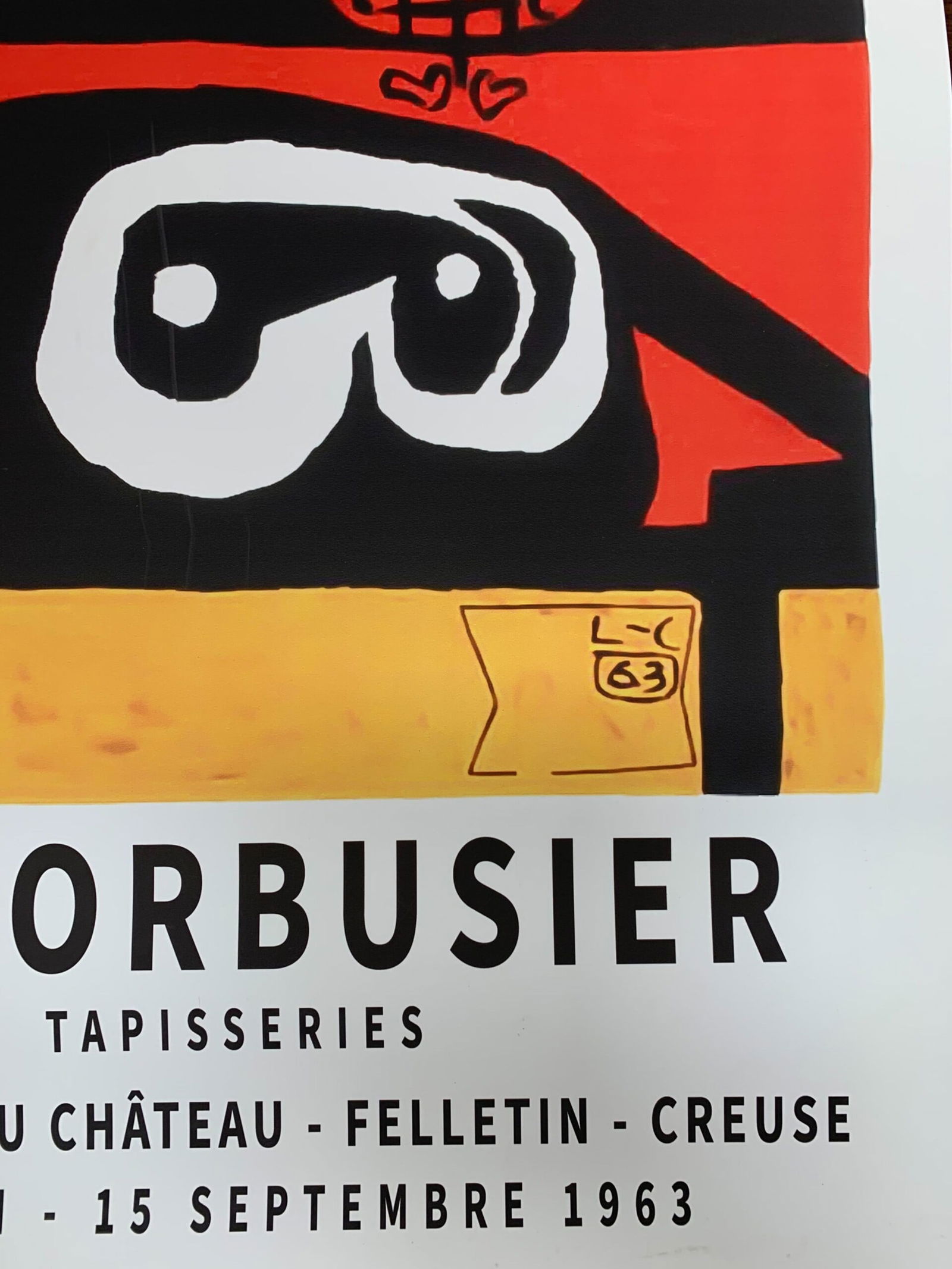 Le Corbusier Tapisseries (1963) 24 x 36 French Architectural Exhibition Poster - 2
