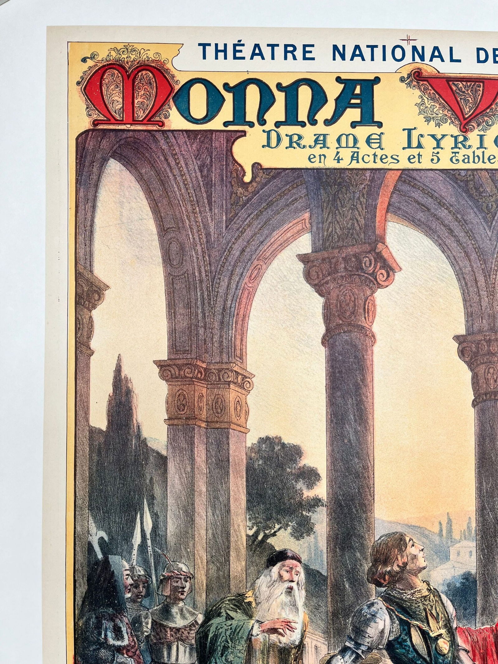 Monna Vanna Theater (1909) 25.5x35 French Opera Poster LB - 6