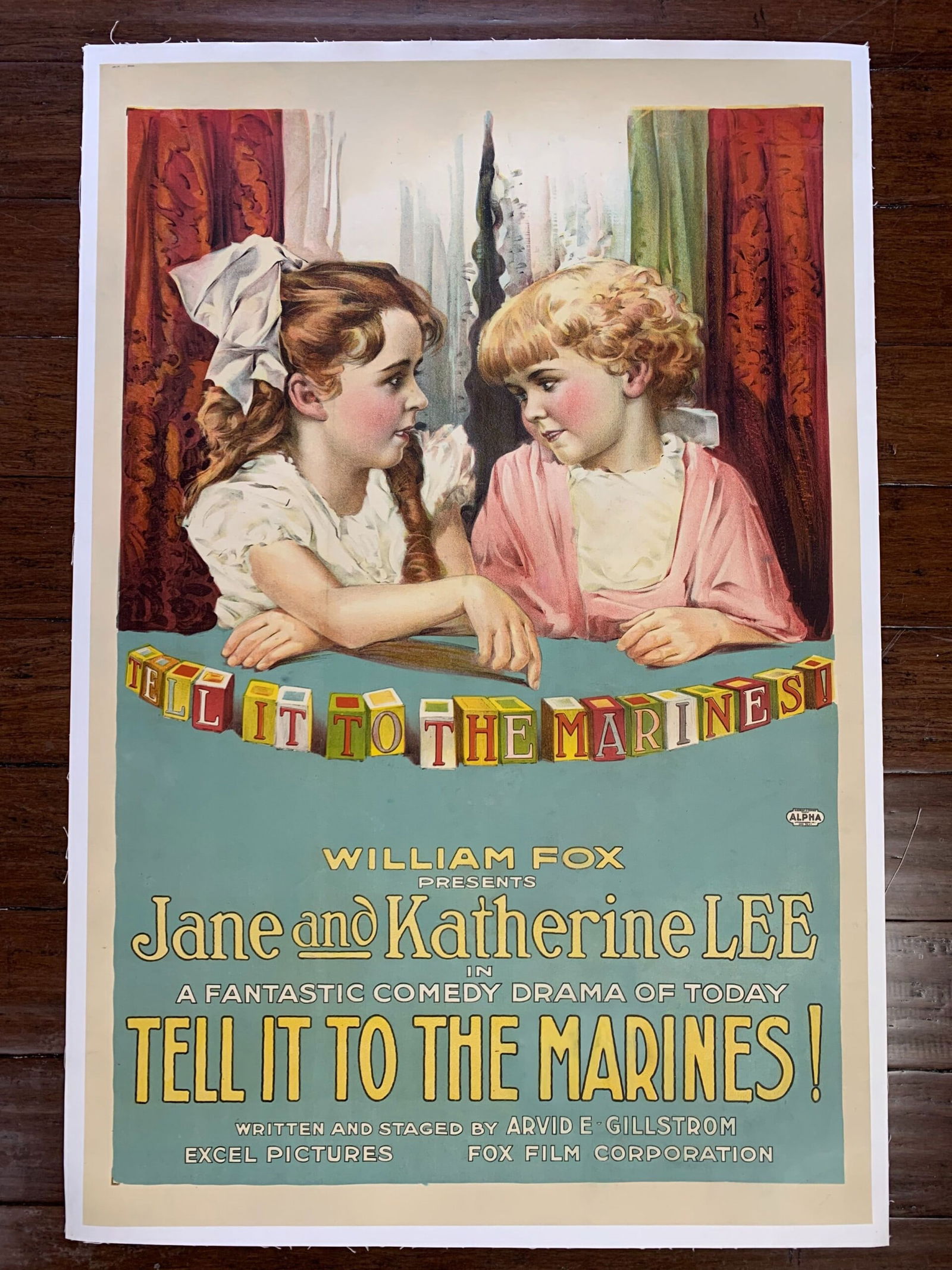 Tell It To The Marines (1918) 27.5 x 41.5 US One Sheet Movie Poster LB: Tell It To The Marines (1918) 27.5 x 41.5 US One Sheet Movie Poster LB Please refer to the attached photos to determine the condition of this original vintage item. Note: LB means Linen Backed. Ready