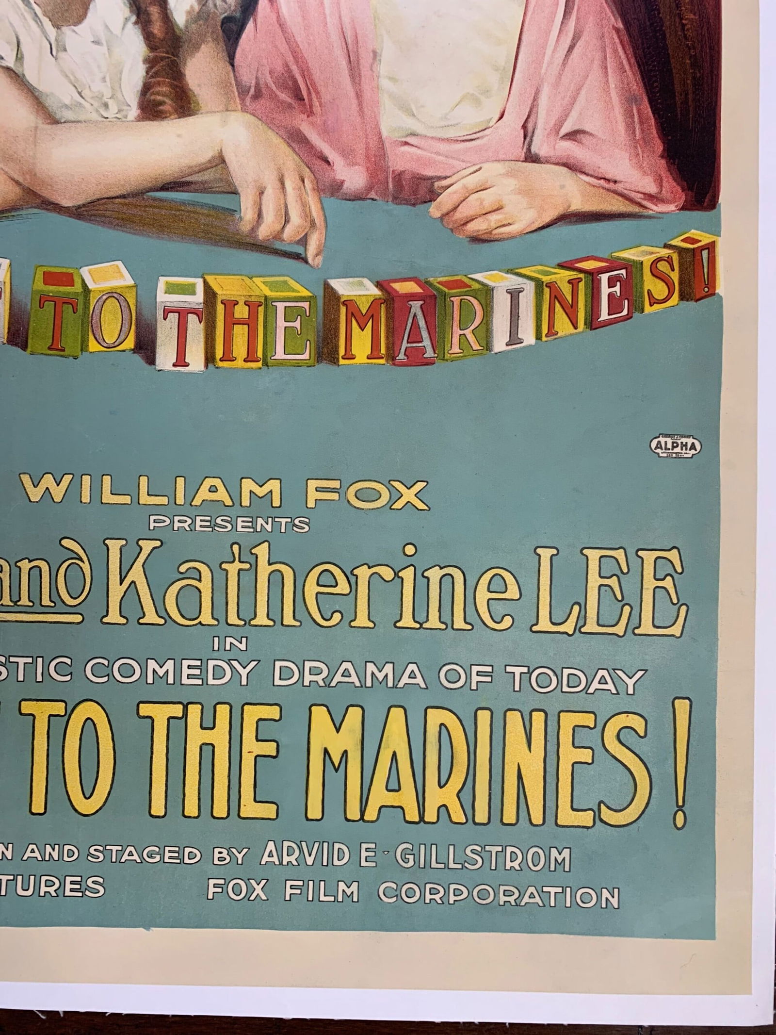Tell It To The Marines (1918) 27.5 x 41.5 US One Sheet Movie Poster LB - 4