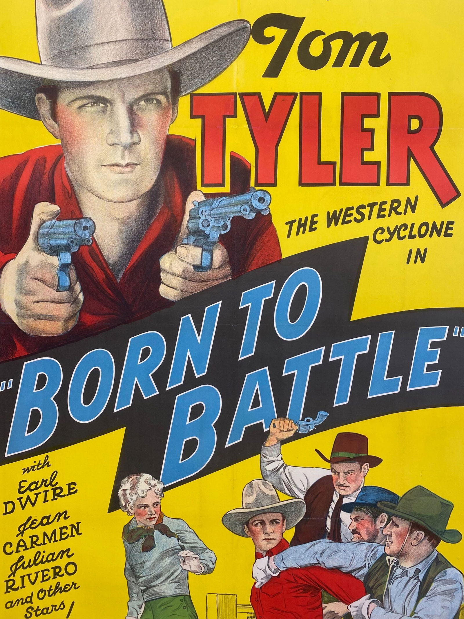 Born To Battle - Tom Tyler (1935) US One Sheet Western Movie Poster LB - 6