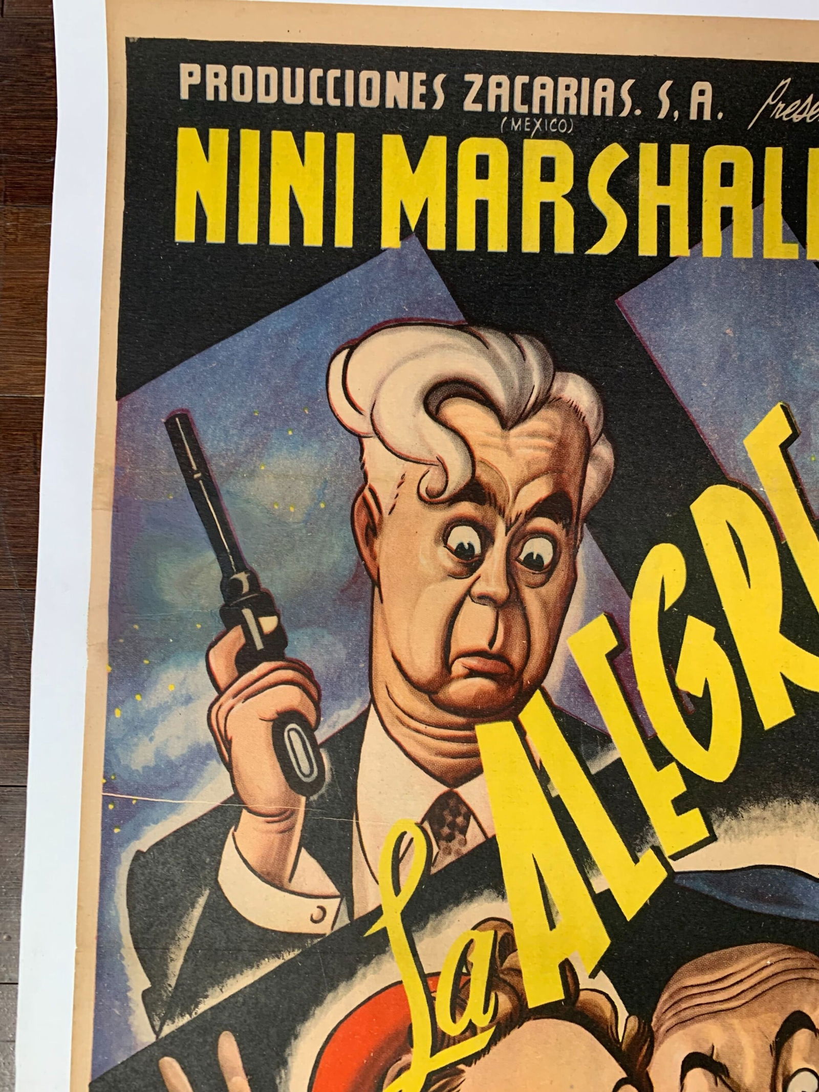 La Alegre Casada - Art by Cabral (1951) 27.25x36.75 Mexican Movie Poster LB - 2