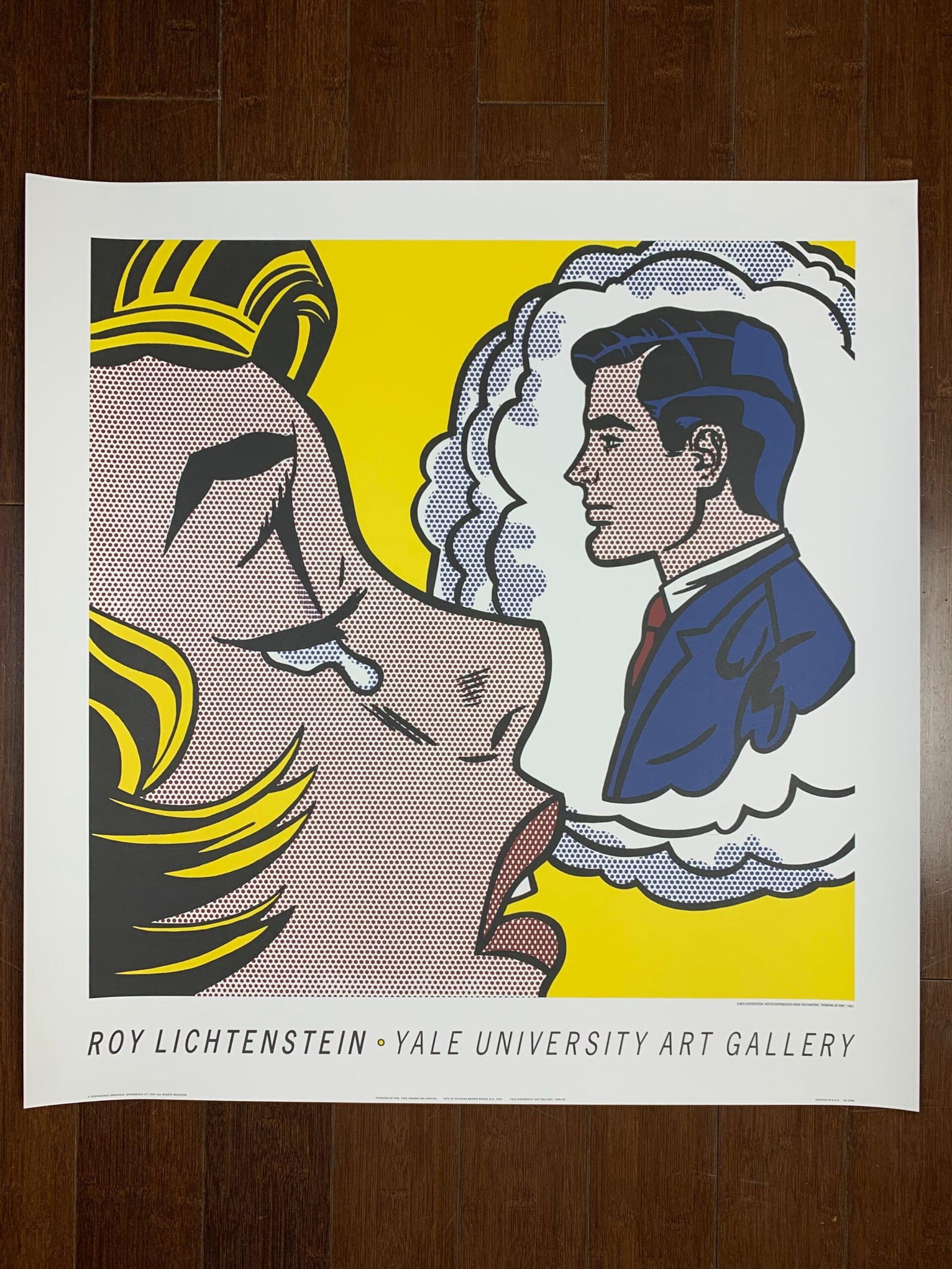 Lichtenstein - Yale Univ. Art Gallery (1991) 26x27 US Advertising Poster - Cardstock: Lichtenstein - Yale Univ. Art Gallery (1991) 26x27 US Advertising Poster - Cardstock Please refer to the attached photos to determine the condition of this original vintage item. Note: LB means Linen