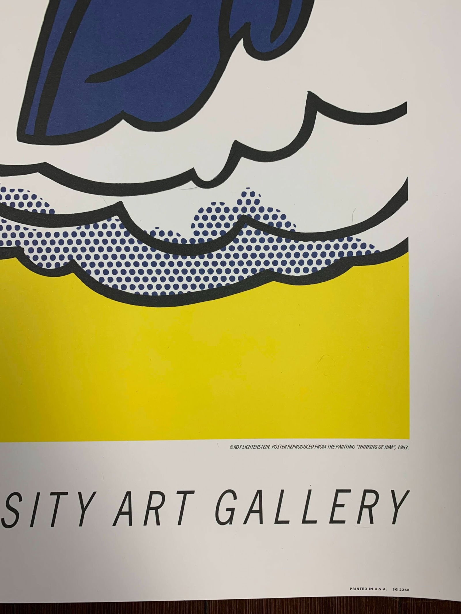 Lichtenstein - Yale Univ. Art Gallery (1991) 26x27 US Advertising Poster - Cardstock - 2
