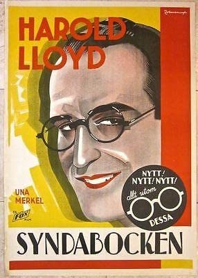 Cat's Paw - Harold Lloyd (1934) Swedish One Sheet Movie Poster LB: Cat's Paw - Harold Lloyd (1934) Swedish One Sheet Movie Poster LB Please refer to the attached photos to determine the condition of this original vintage item. Note: LB means Linen Backed. Ready for y