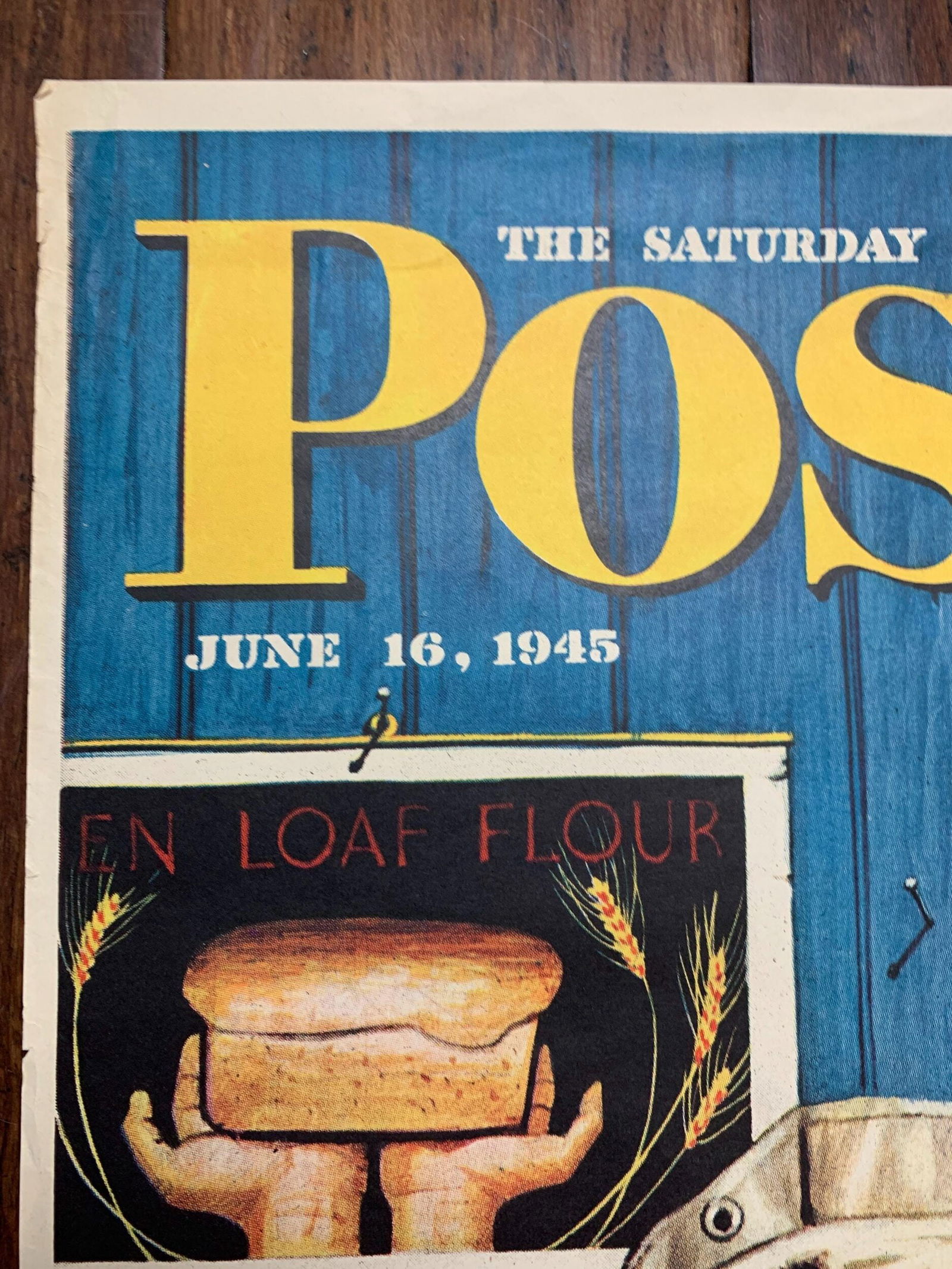 22x28 1945 Newstand Poster Saturday Evening Post - Art By Stevan Dohanos icing The Wedding Cake - 2