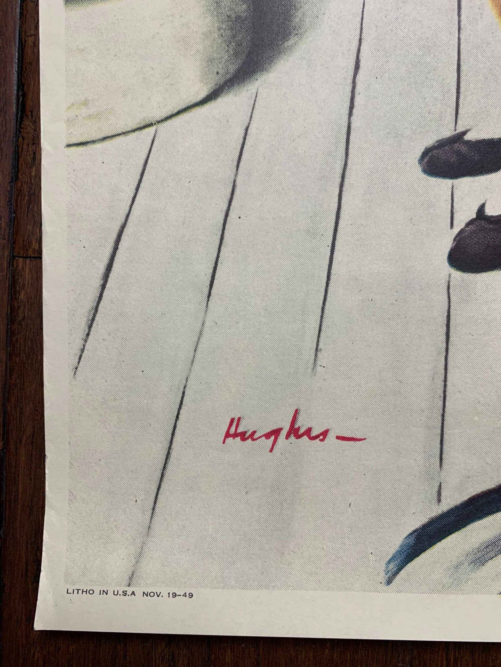 22x28 1949 Newstand Poster Saturday Evening Post - Art By George Hughes eavesdropping On Sis - 3