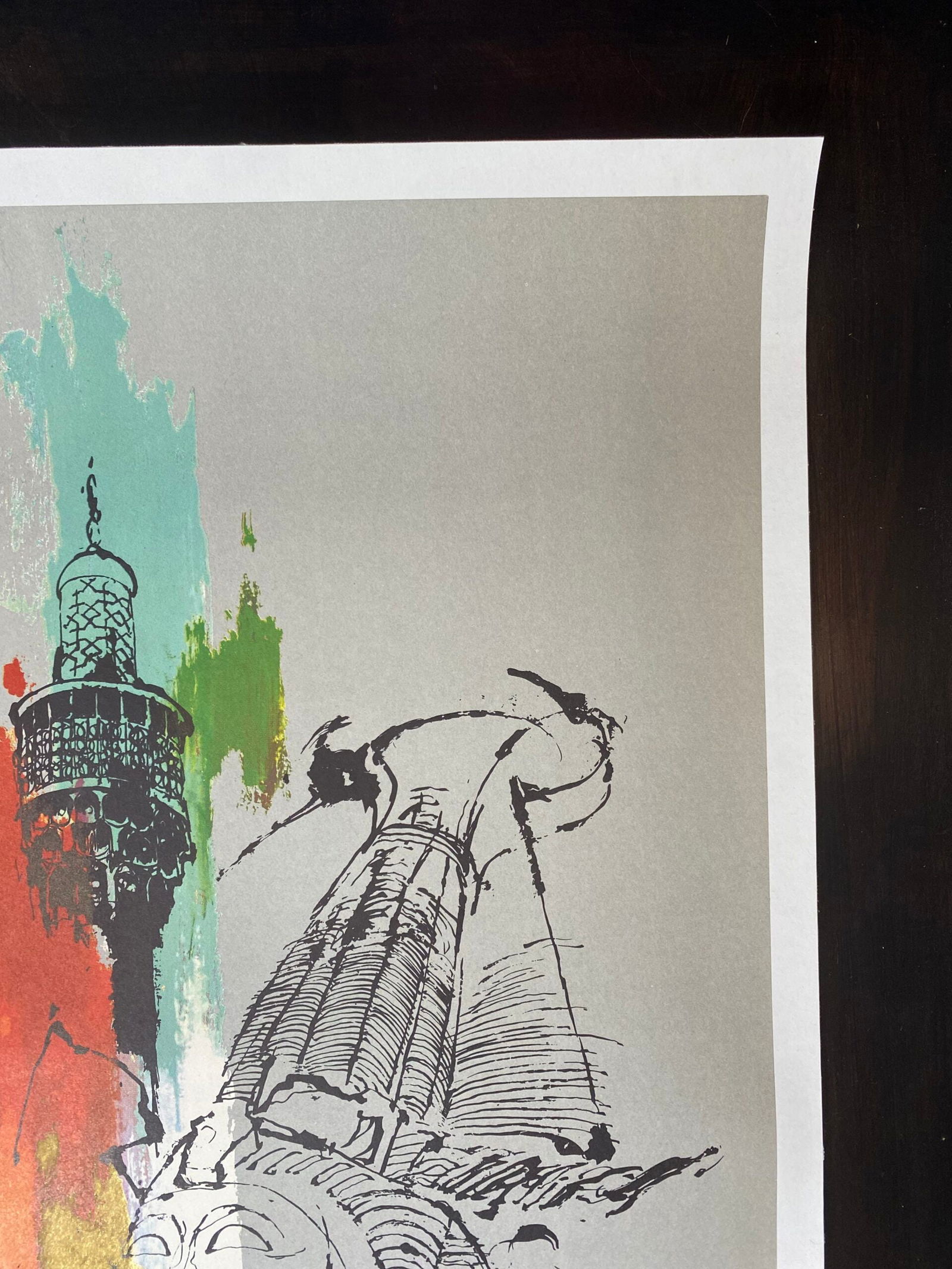 Sas Airlines - Middle East - Art By Nielsen (1960) 25x39.5 US Travel Poster LB - 4