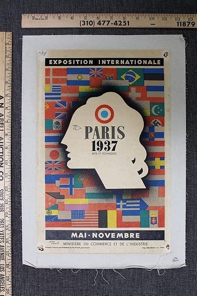 Paris Exposition - Art By Jean Carlu (1937) 12.5x18 French Advertising Poster (1 of 1)