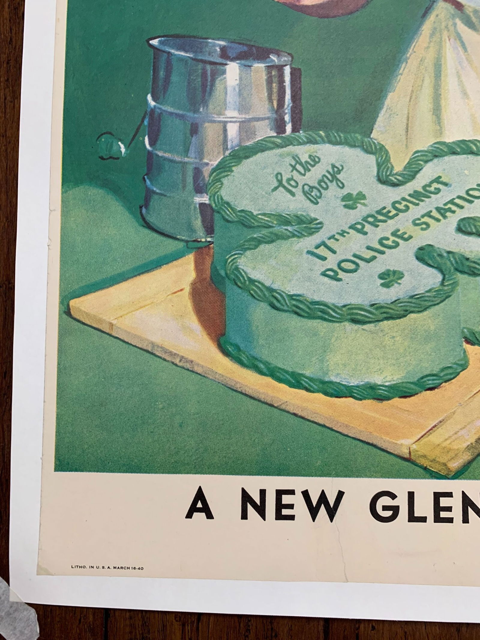 22x27.5 1940 Newstand Poster Saturday Evening Post - Art By Albert W. Hampson st. Paddy Cake For - 5