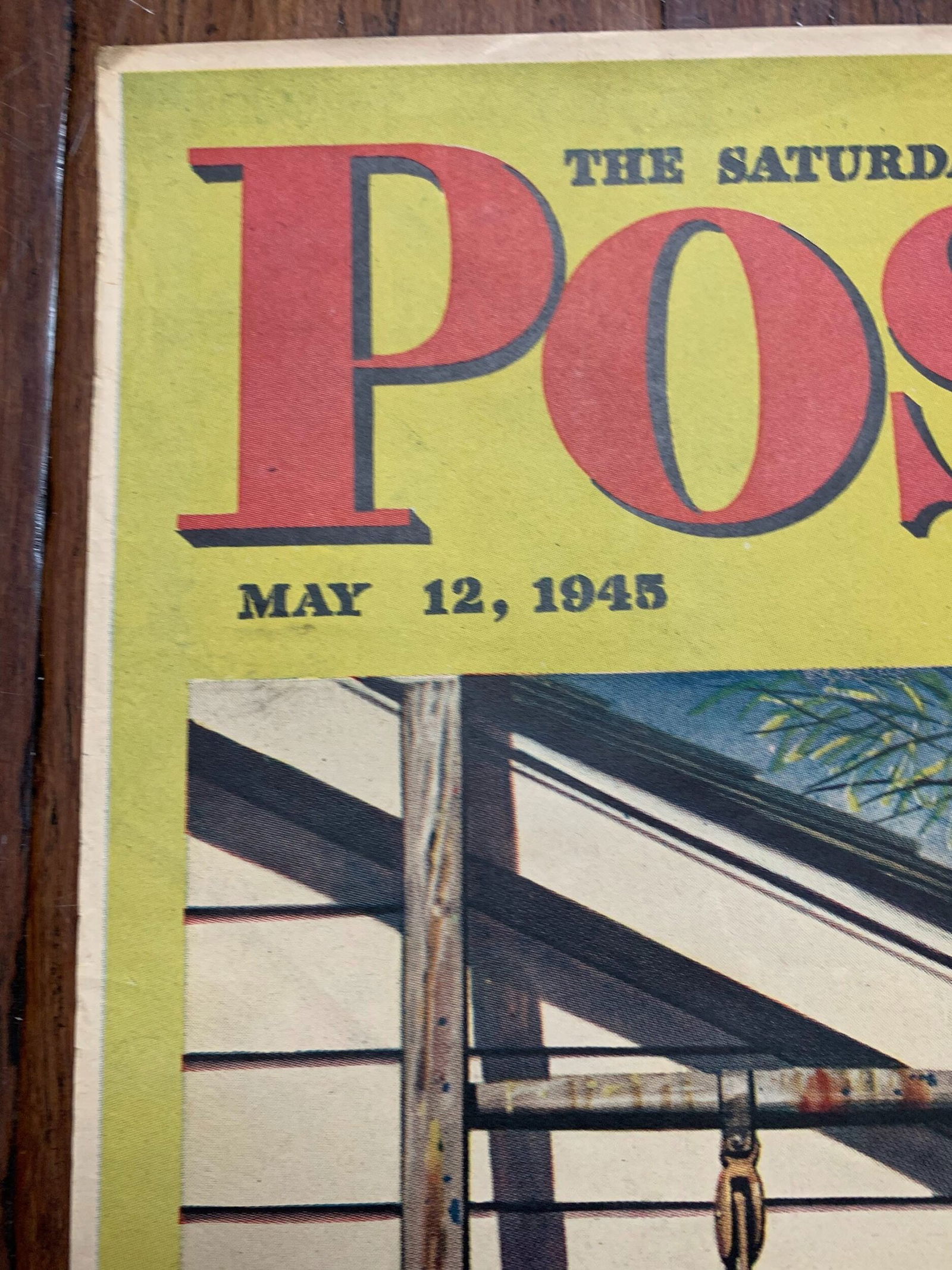 22x28 1945 Newstand Poster Saturday Evening Post - Art By Stevan Dohanos house Painter And - 2