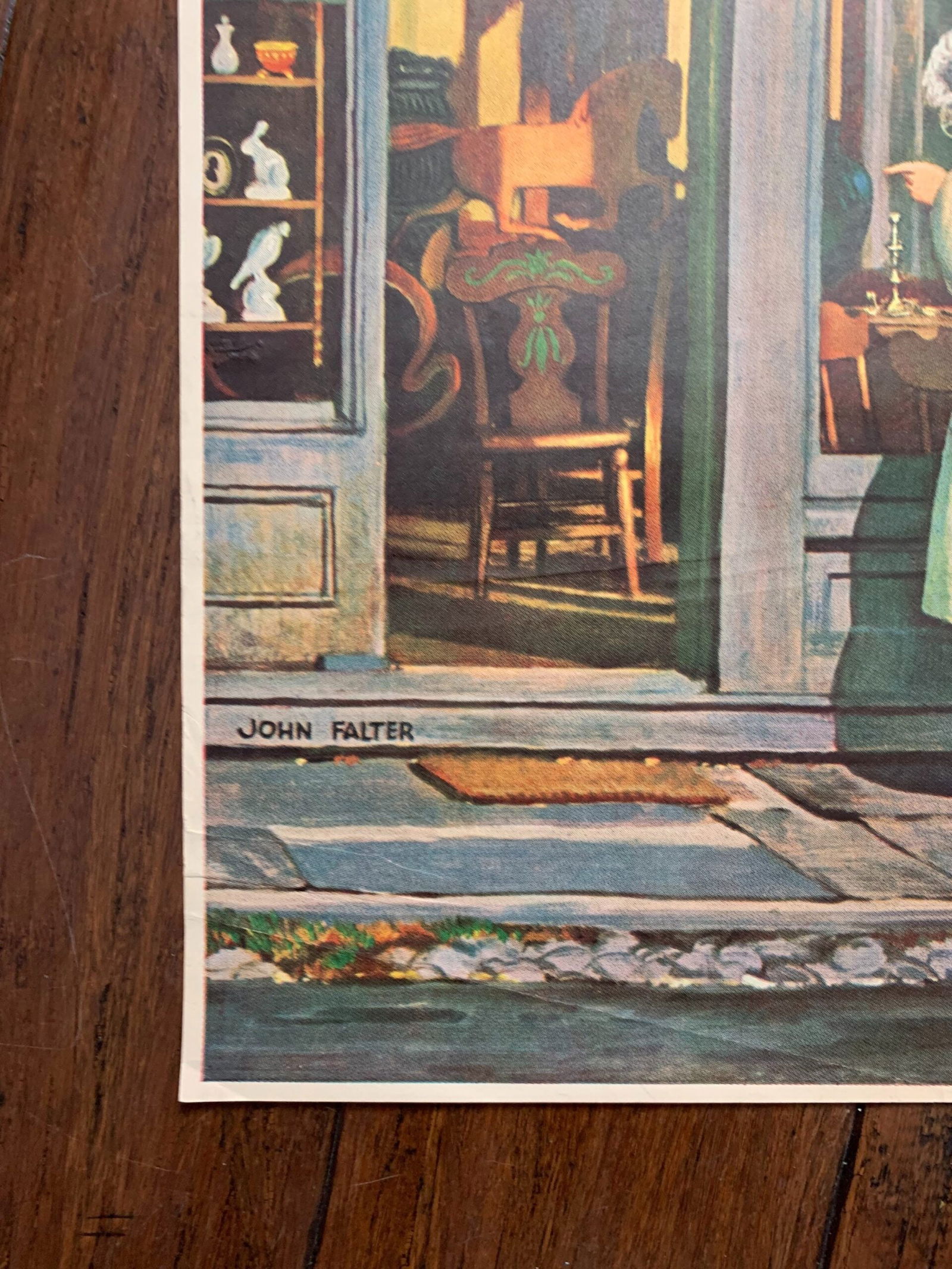 22x28 1947 Newstand Poster Saturday Evening Post - Art By John Falter antique Store - 3