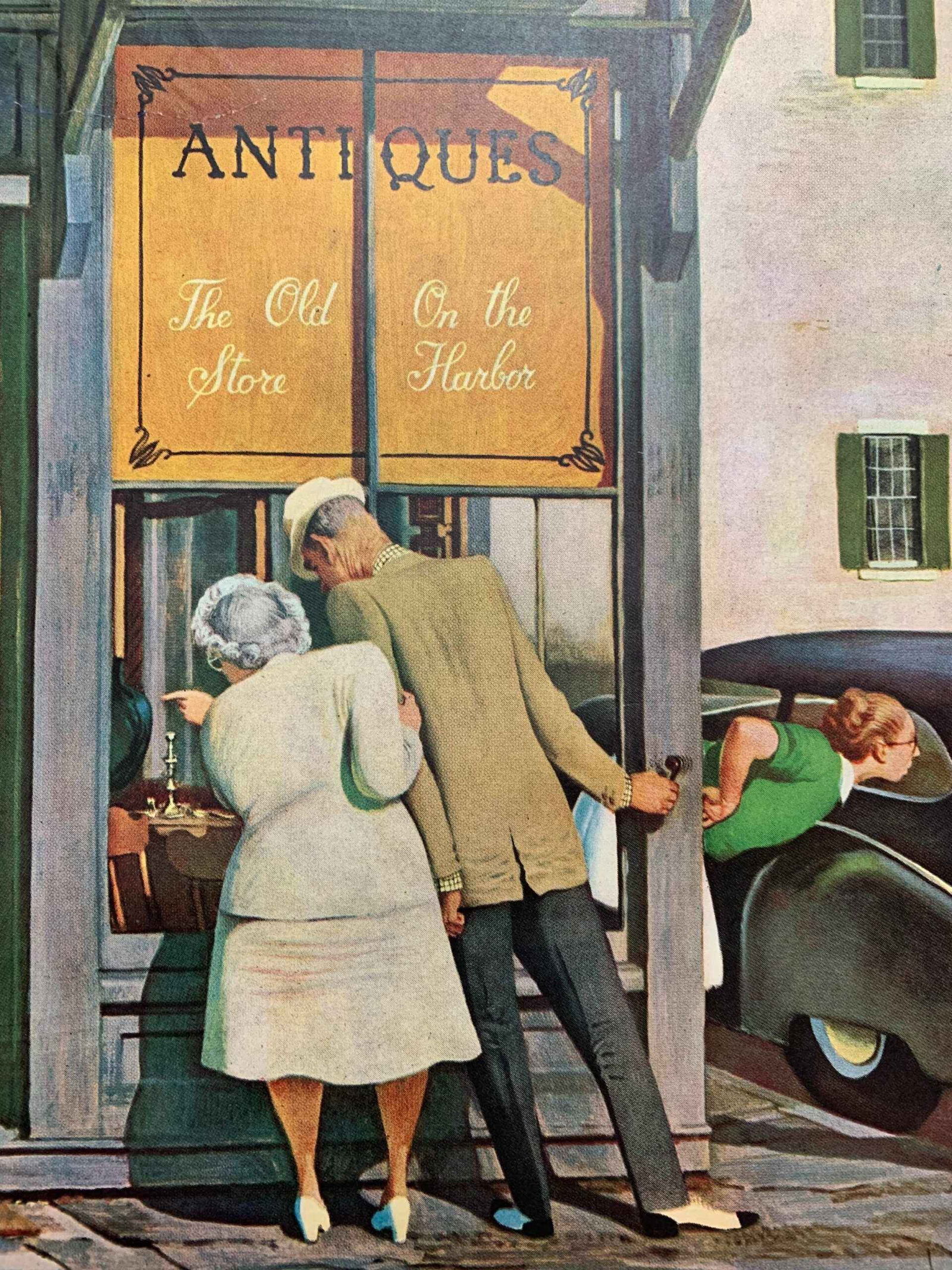 22x28 1947 Newstand Poster Saturday Evening Post - Art By John Falter antique Store - 4