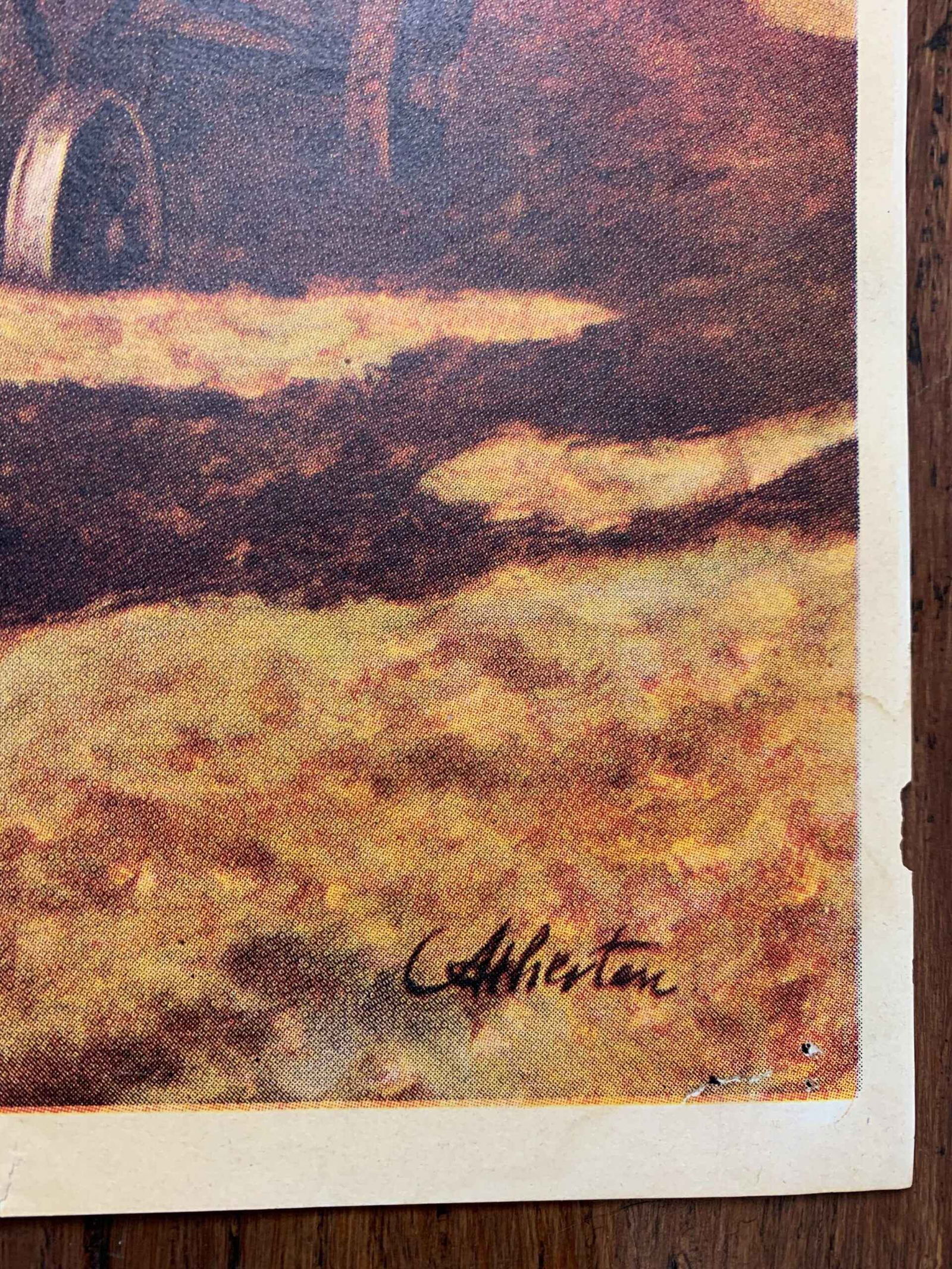 22x28 1948 Newstand Poster Saturday Evening Post - Art By John Atherton storing The Corn - 3