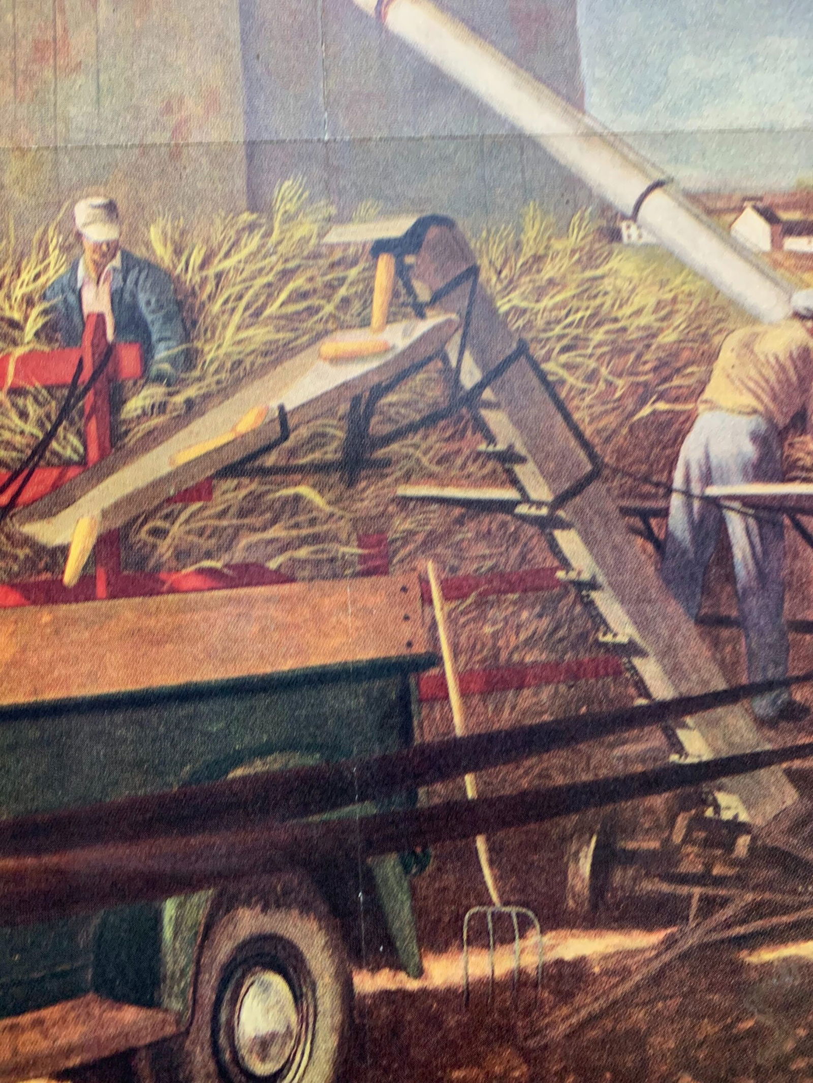 22x28 1948 Newstand Poster Saturday Evening Post - Art By John Atherton storing The Corn - 4