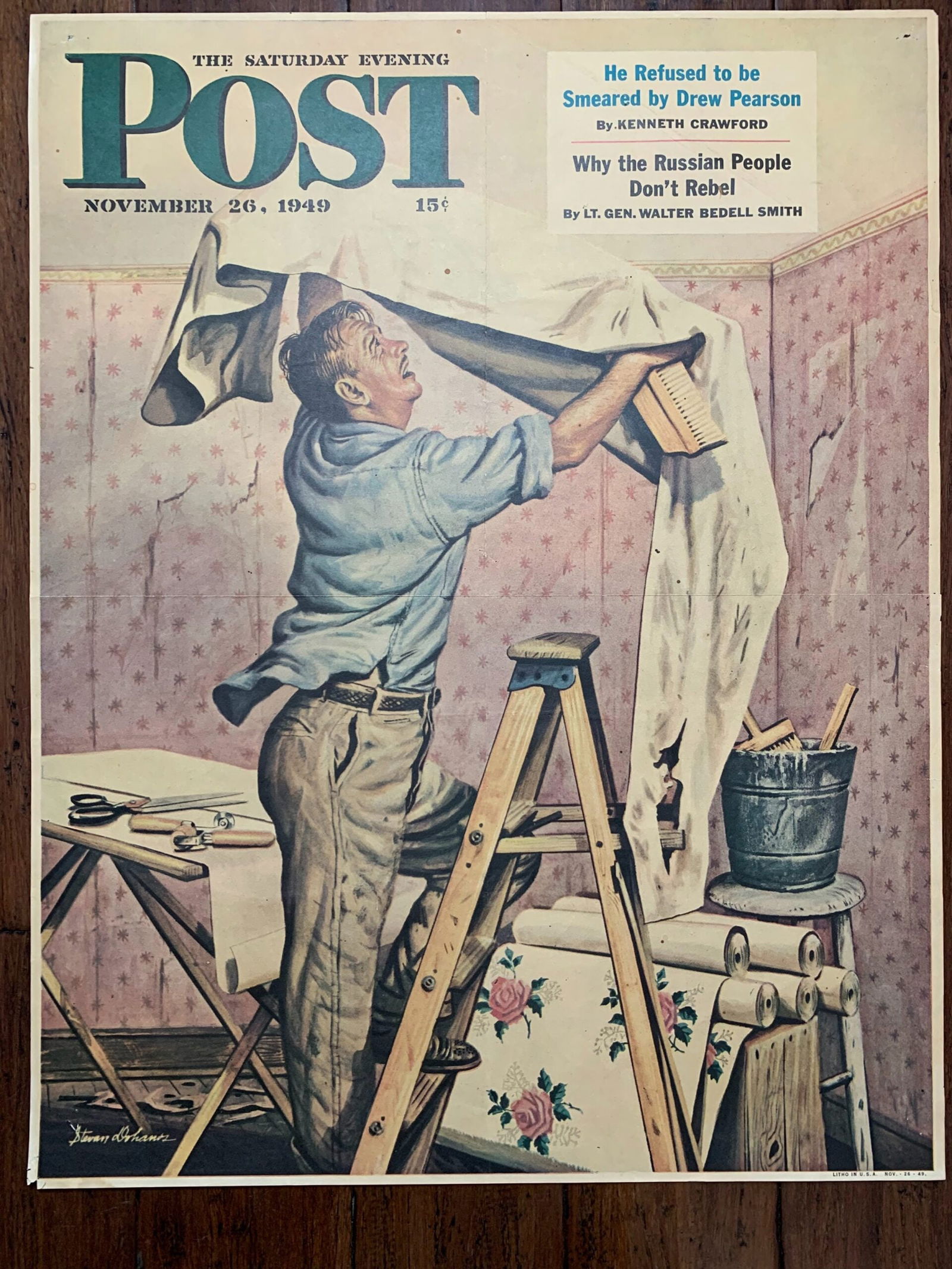 22x28 1949 Newstand Poster Saturday Evening Post - Art By Stevan Dohanos renegade Wallpaper (1 of 4)