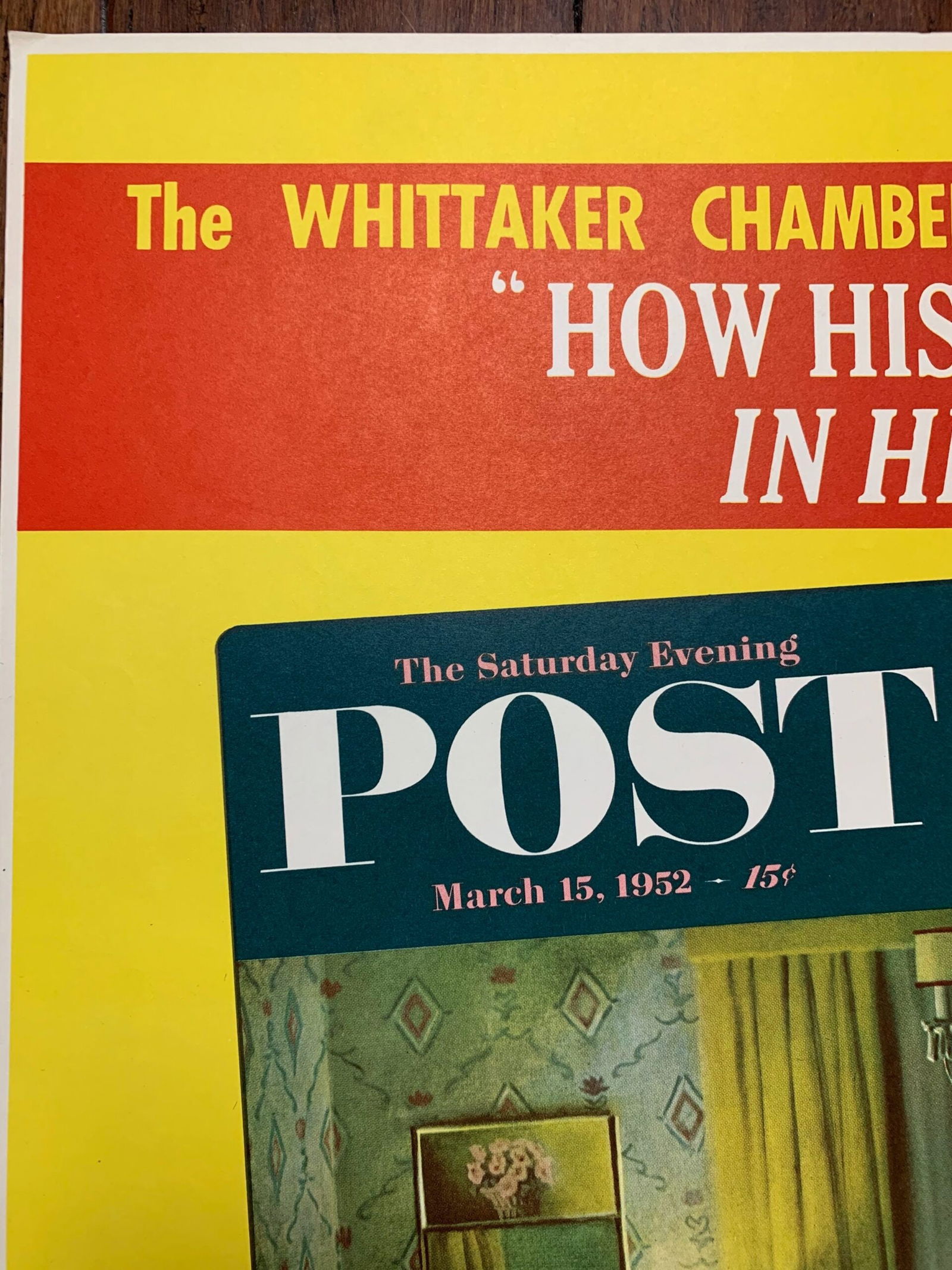 22x28 1952 Newstand Poster Saturday Evening Post - Art By John Falter family Birthday Party - 2