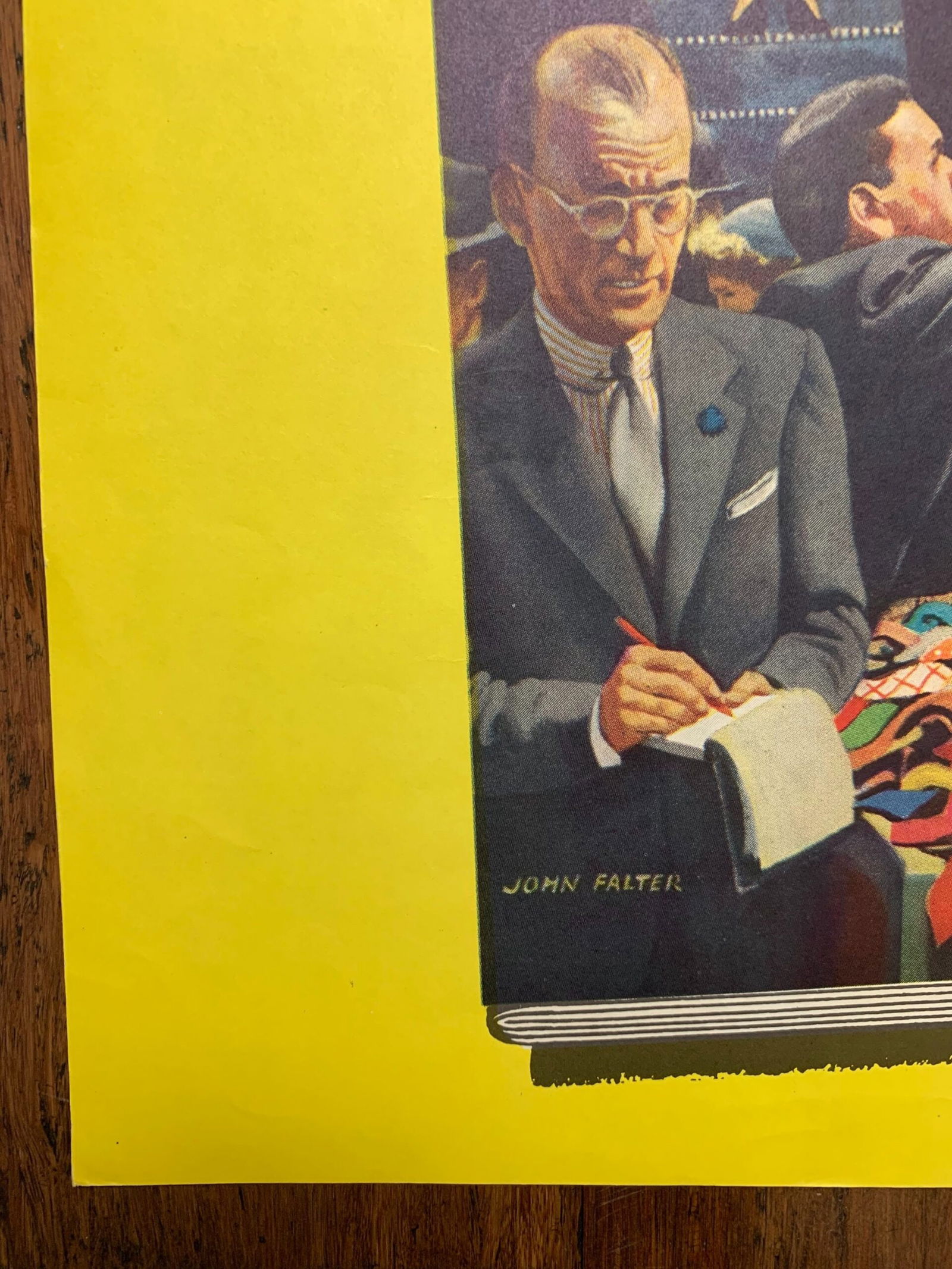 22x28 1952 Newstand Poster Saturday Evening Post - Art By John Falter department Store At Christmas - 3