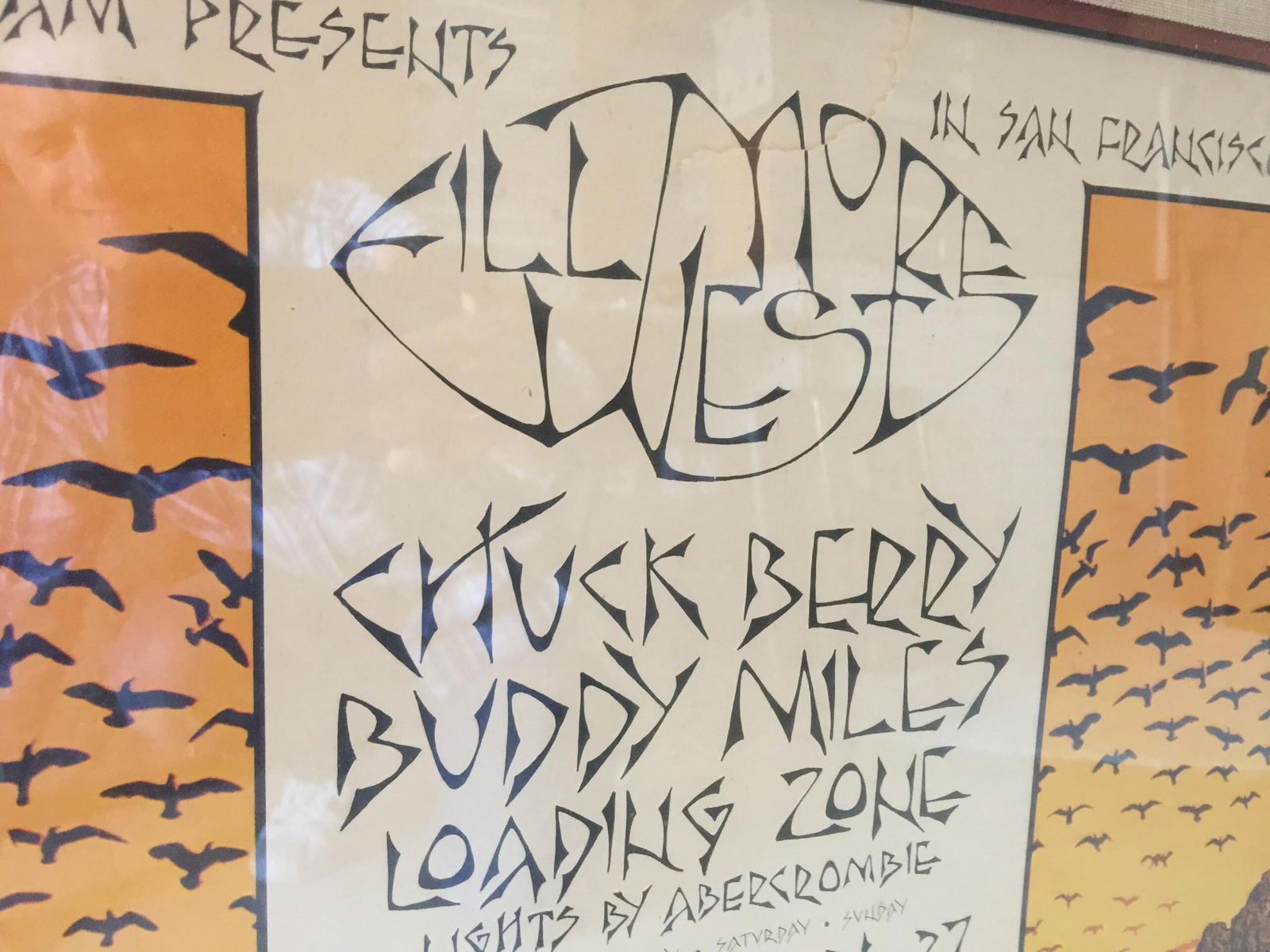 Chuck Berry - Seals, Croft - Fillmore West (1970) US Music Advertising Poster - No Frame - 2