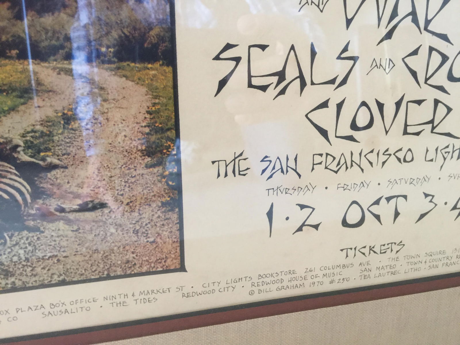 Chuck Berry - Seals, Croft - Fillmore West (1970) US Music Advertising Poster - No Frame - 4