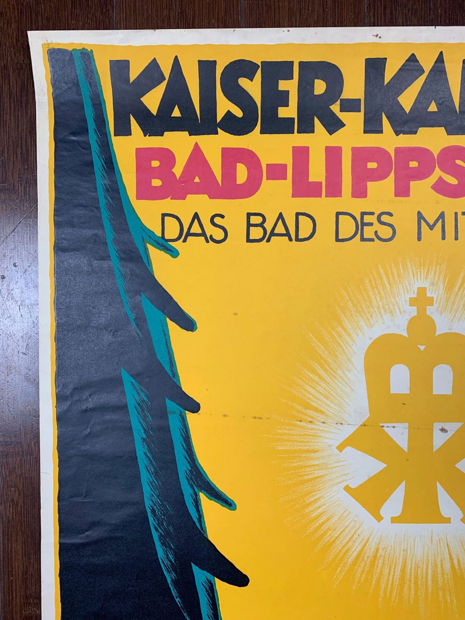 Kaiser Karls-Bad - Art By Josef Dominicus (1925) 23.625x36 German Travel Poster - 4