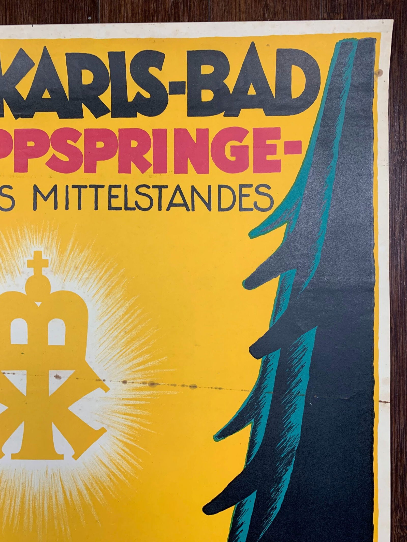 Kaiser Karls-Bad - Art By Josef Dominicus (1925) 23.625x36 German Travel Poster - 5