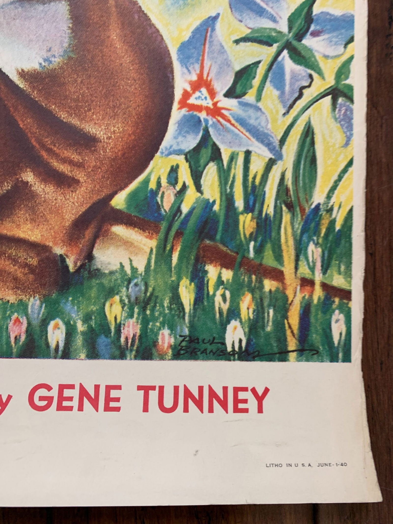 22x28 1940 Newstand Poster Saturday Evening Post - Art By Paul Bransom doe And Fawn In Forest - 3