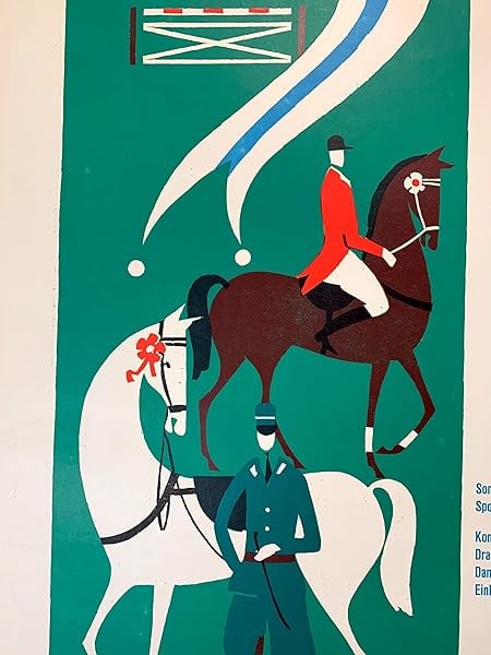 Zuger Spring Horse Show (1958) 27.75 x 38.5 German Advertising Poster LB - 5