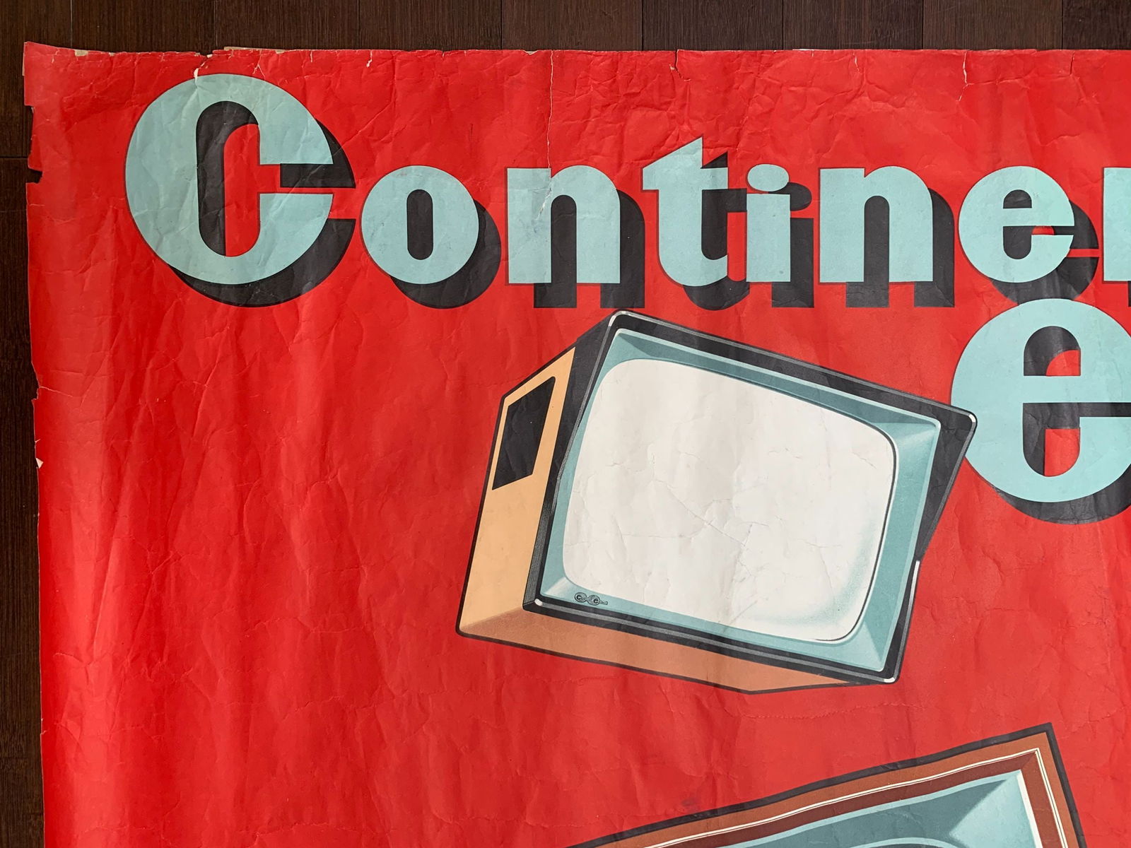 Continental Edison (1950's) 45.25 x 61.5 French Advertising Poster - 2