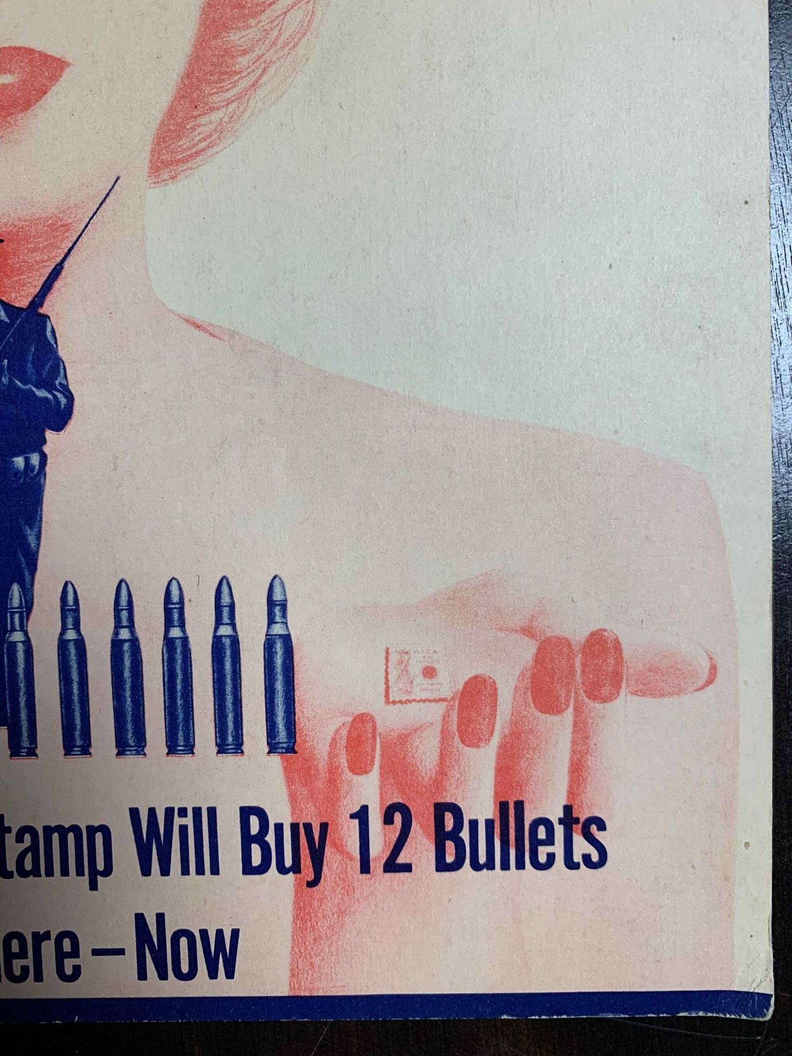 Be the Woman Behind the Man Behind the Gun (1942) 11 x 13.5 Rare WW2 Poster - 3